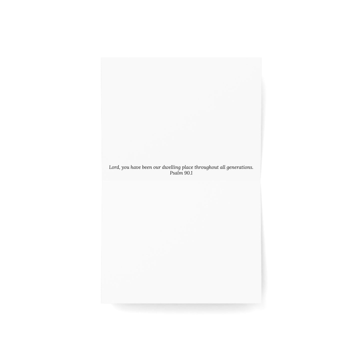 Dwelling Place Greeting Card – Psalm 90:1 Scripture Porch Pastel by P. French Barber