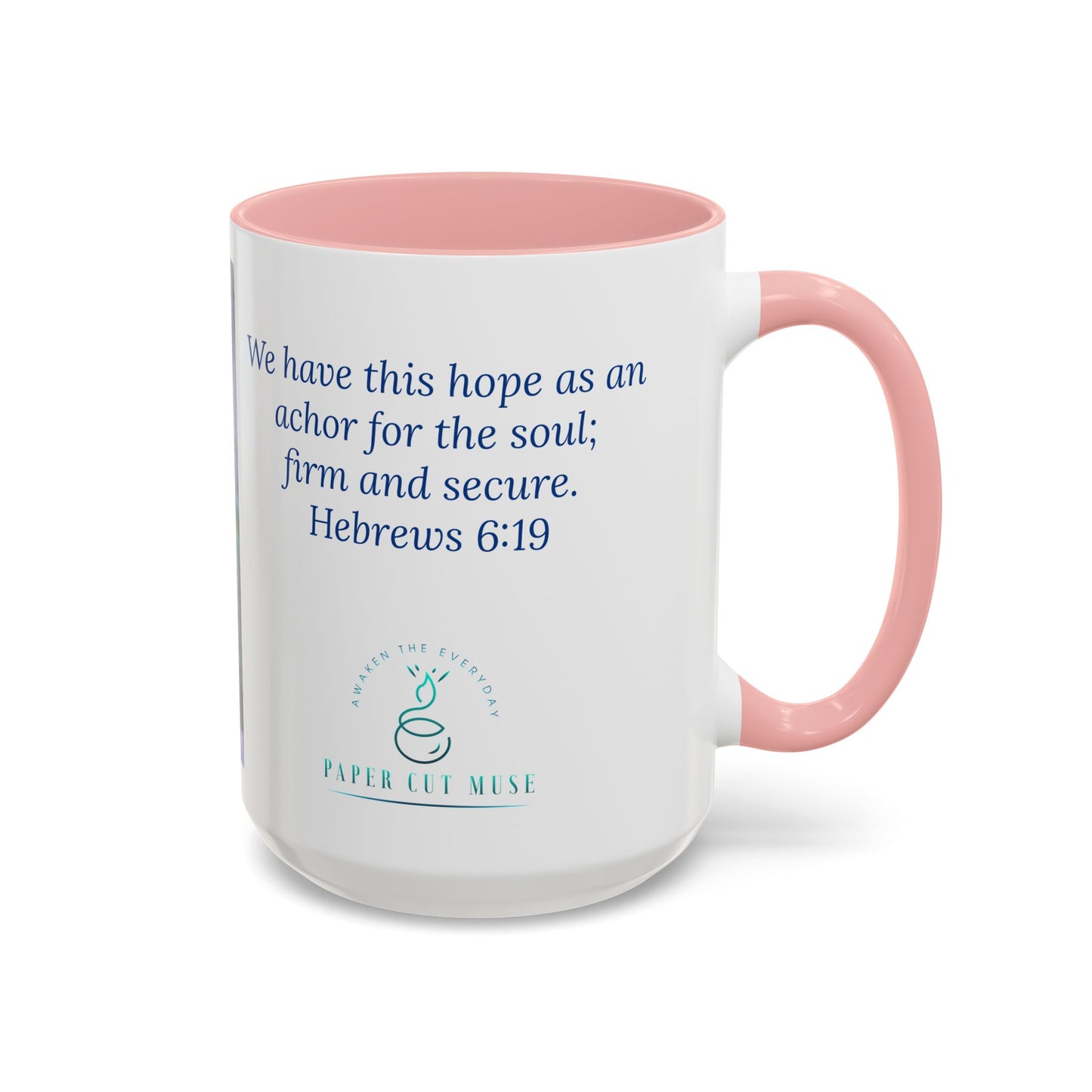 Anchor of Hope Mug – Hebrews 6:19 Scripture | Buoy Pastel Artwork by P. French Barber | Faith-Based Ceramic Cup