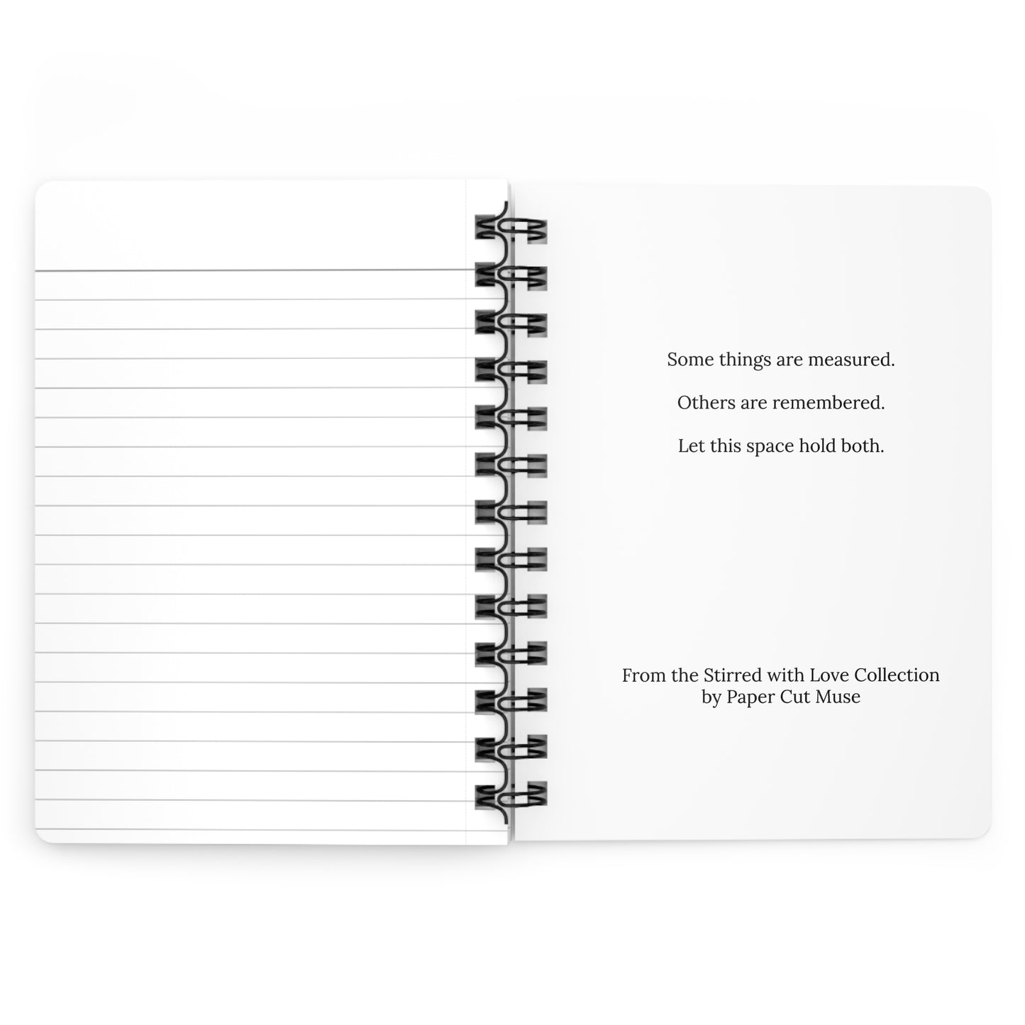 Stirred with Love Journal – Lined Notebook for Recipes, Reflections & Everyday Grace  Paper Cut Muse Collection