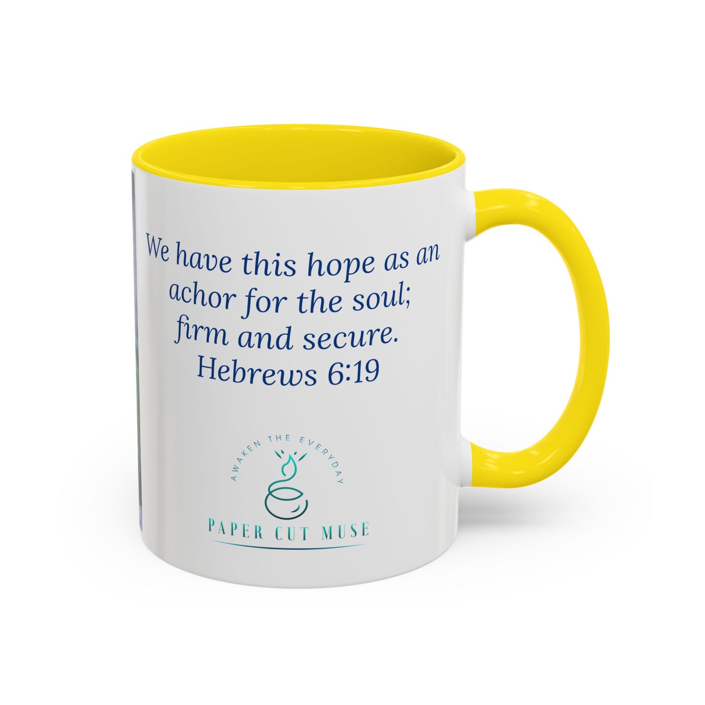 Anchor of Hope Mug – Hebrews 6:19 Scripture | Buoy Pastel Artwork by P. French Barber | Faith-Based Ceramic Cup