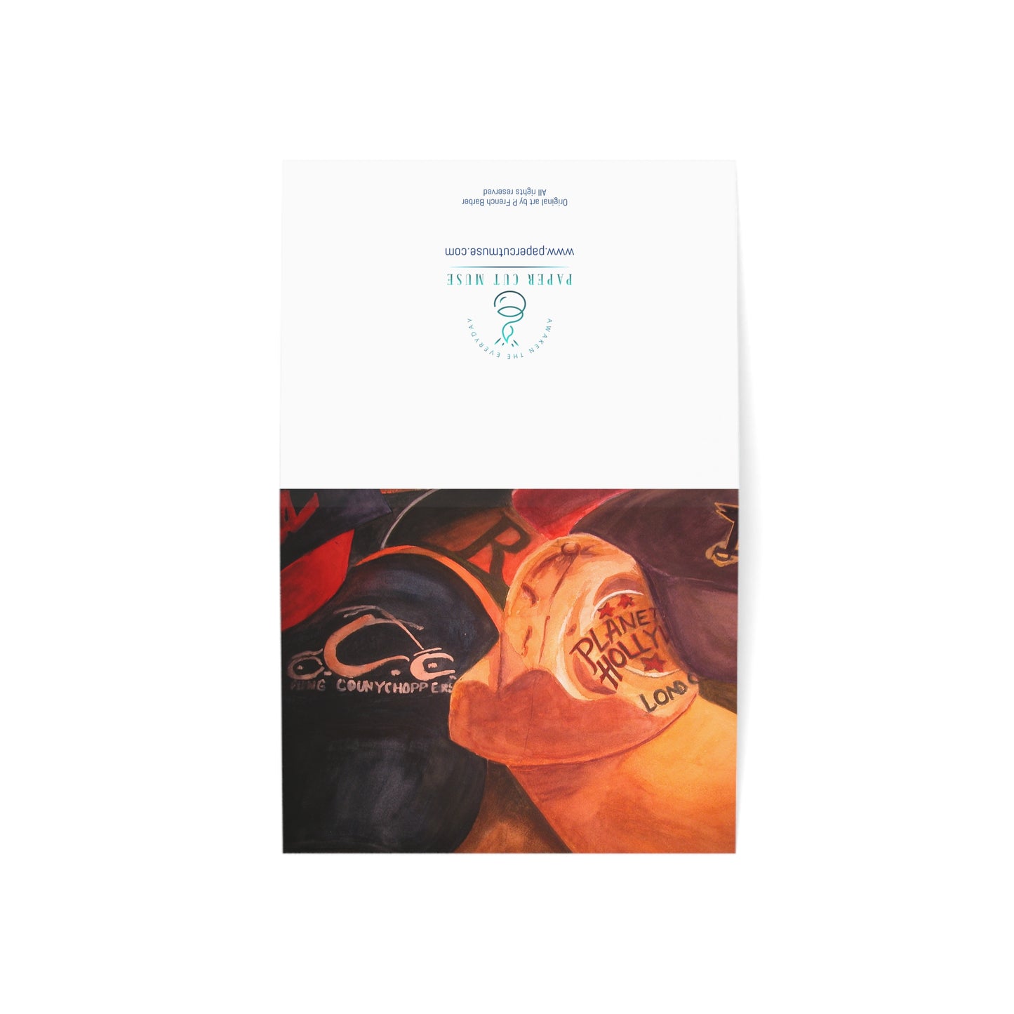 Worn and Known Greeting Card – Jeremiah 1:5 Scripture Original Art by P. French Barber