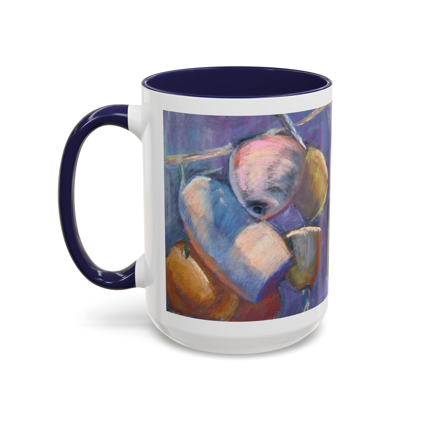 Anchor of Hope Mug – Hebrews 6:19 Scripture | Buoy Pastel Artwork by P. French Barber | Faith-Based Ceramic Cup