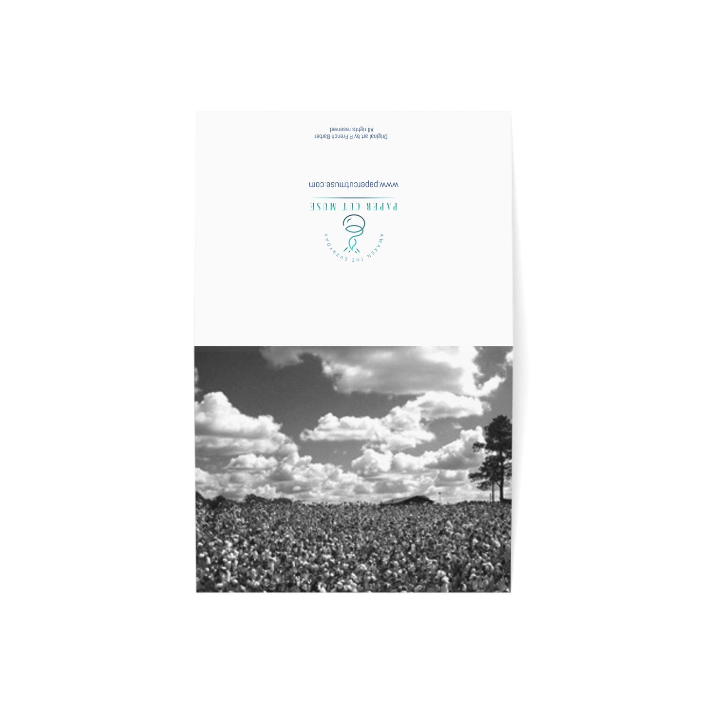 Faithful Harvest Greeting Card – Psalm 126:5 Scripture | Cotton Field Photograph by P. French Barber