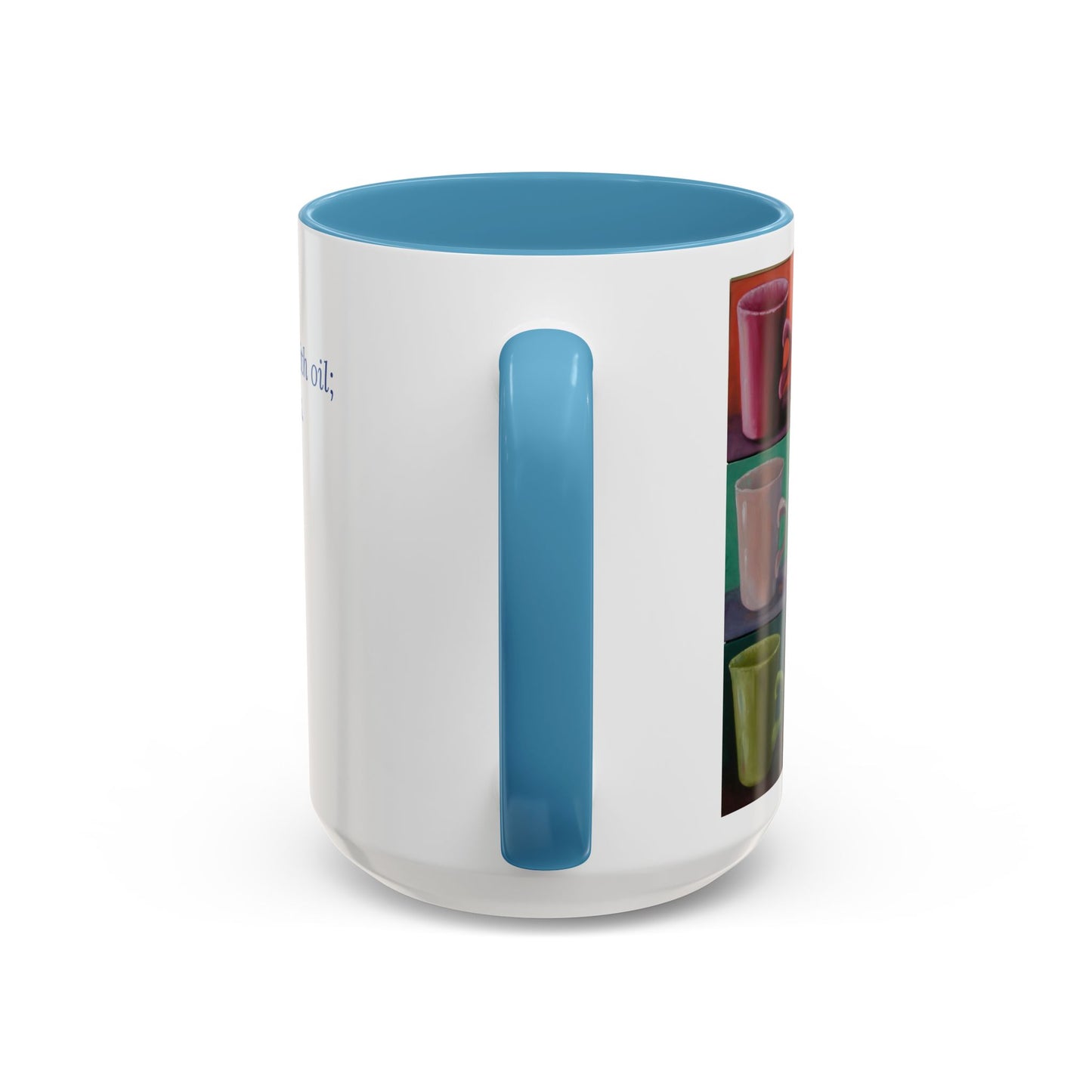 Cup of Joy Mug – Psalm 23:5 Scripture | Original Artwork by P. French Barber | Faith-Based Ceramic Coffee Cup