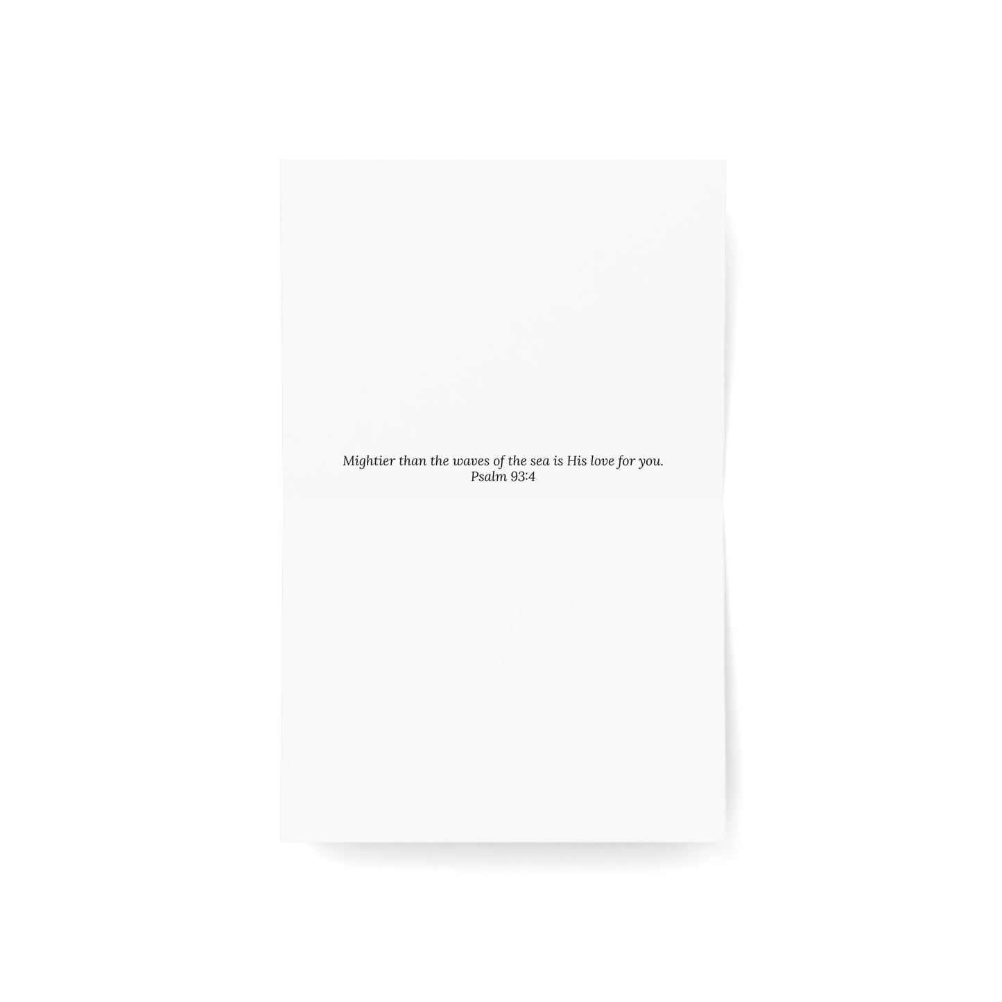 Greater Than the Waves Greeting Card – Psalm 93:4 Scripture  Coastal Photography by P. French Barber