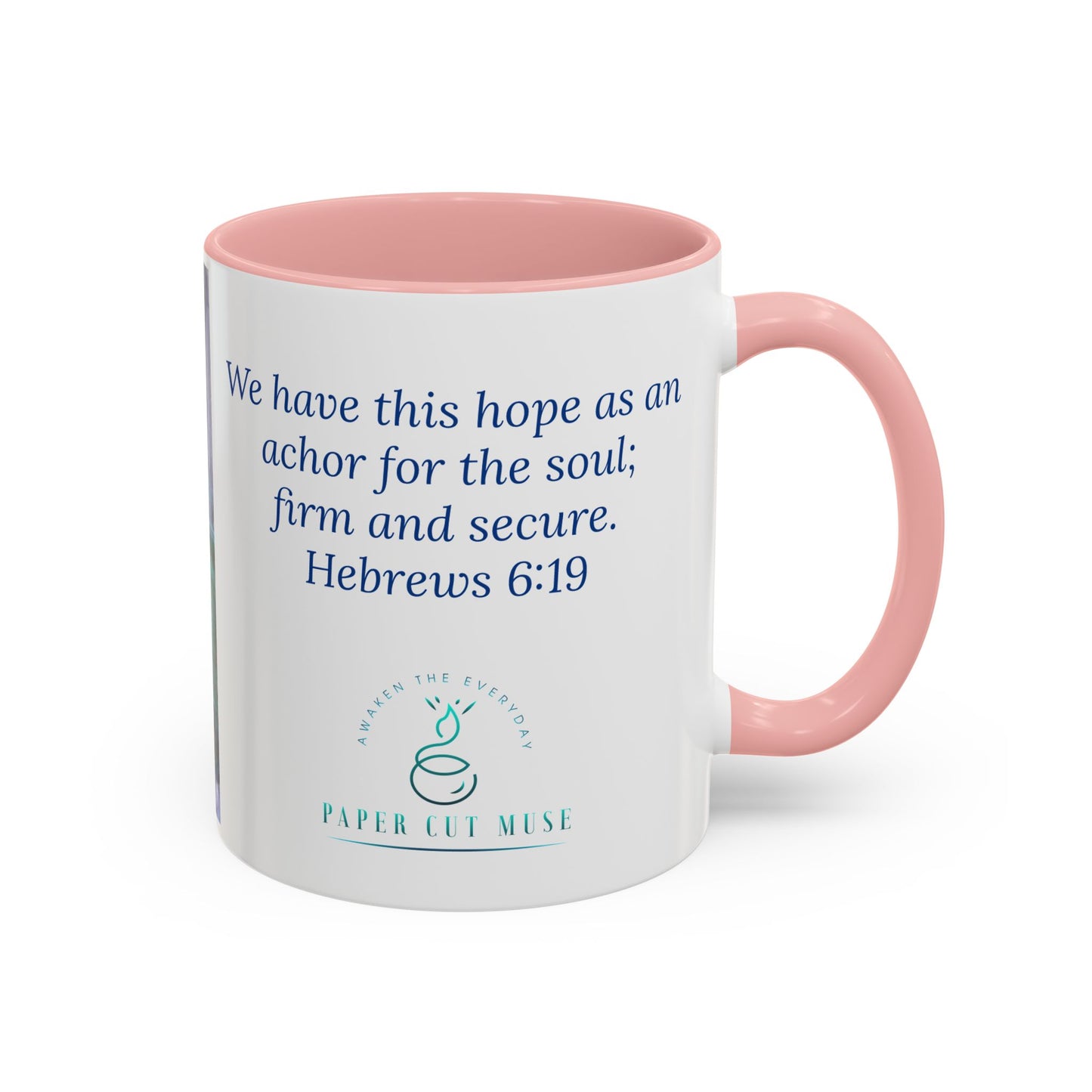 Anchor of Hope Mug – Hebrews 6:19 Scripture | Buoy Pastel Artwork by P. French Barber | Faith-Based Ceramic Cup