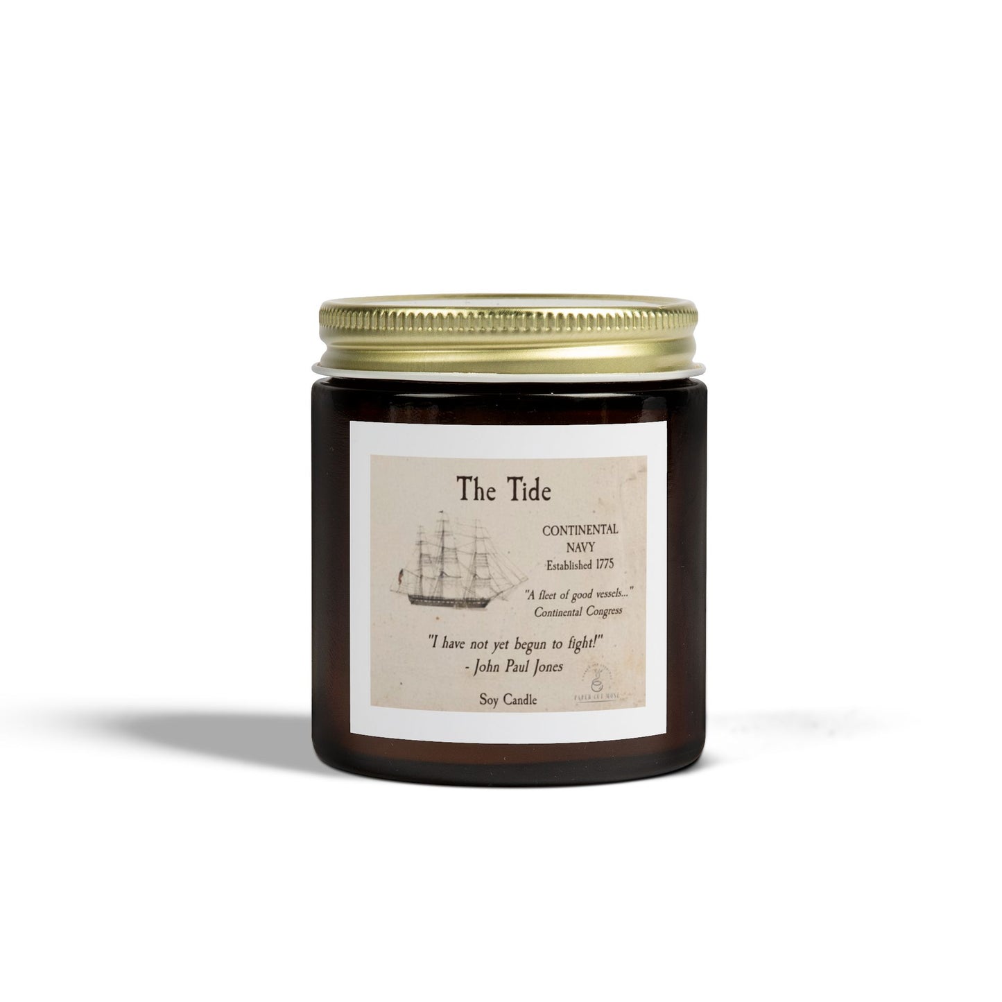 The Tide – Continental Navy Soy Candle  America 250 Collection  Paper Cut Muse