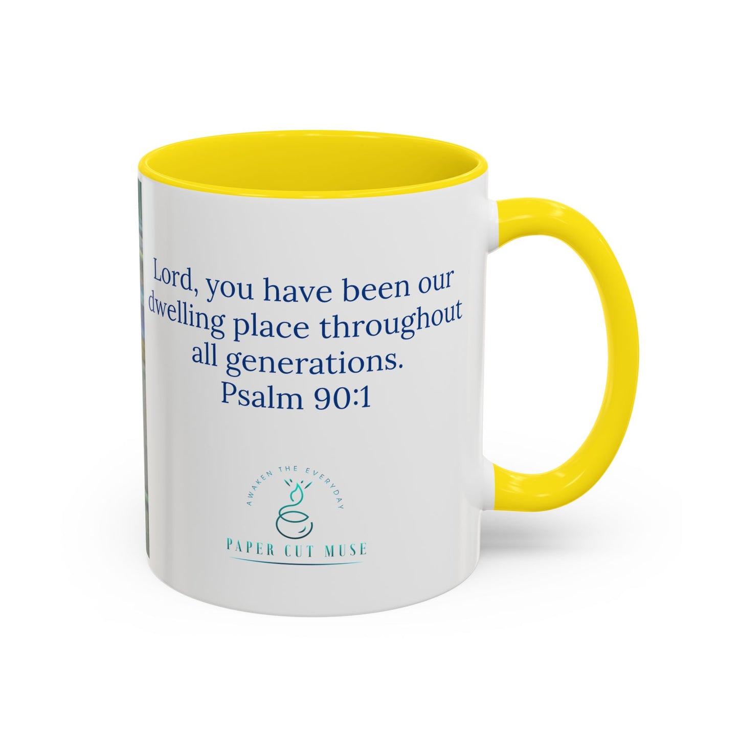 Dwelling Place Mug – Psalm 90:1 Scripture | Original Pastel Artwork by P. French Barber | Faith-Based Ceramic Coffee Cup