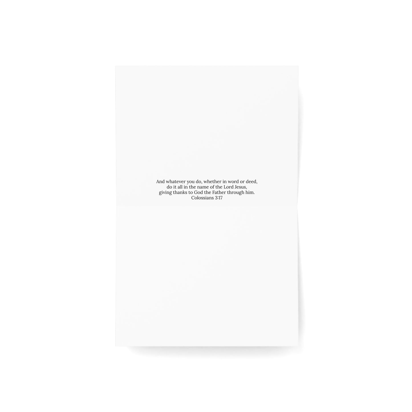 Stirred with Love Greeting Card – Colossians 3:17 Scripture  Kitchen Illustration by P. French Barber