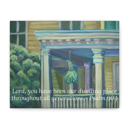 Dwelling Place Canvas Print – Pastel Artwork by P. French Barber  Christian Wall Art for Peaceful Interiors