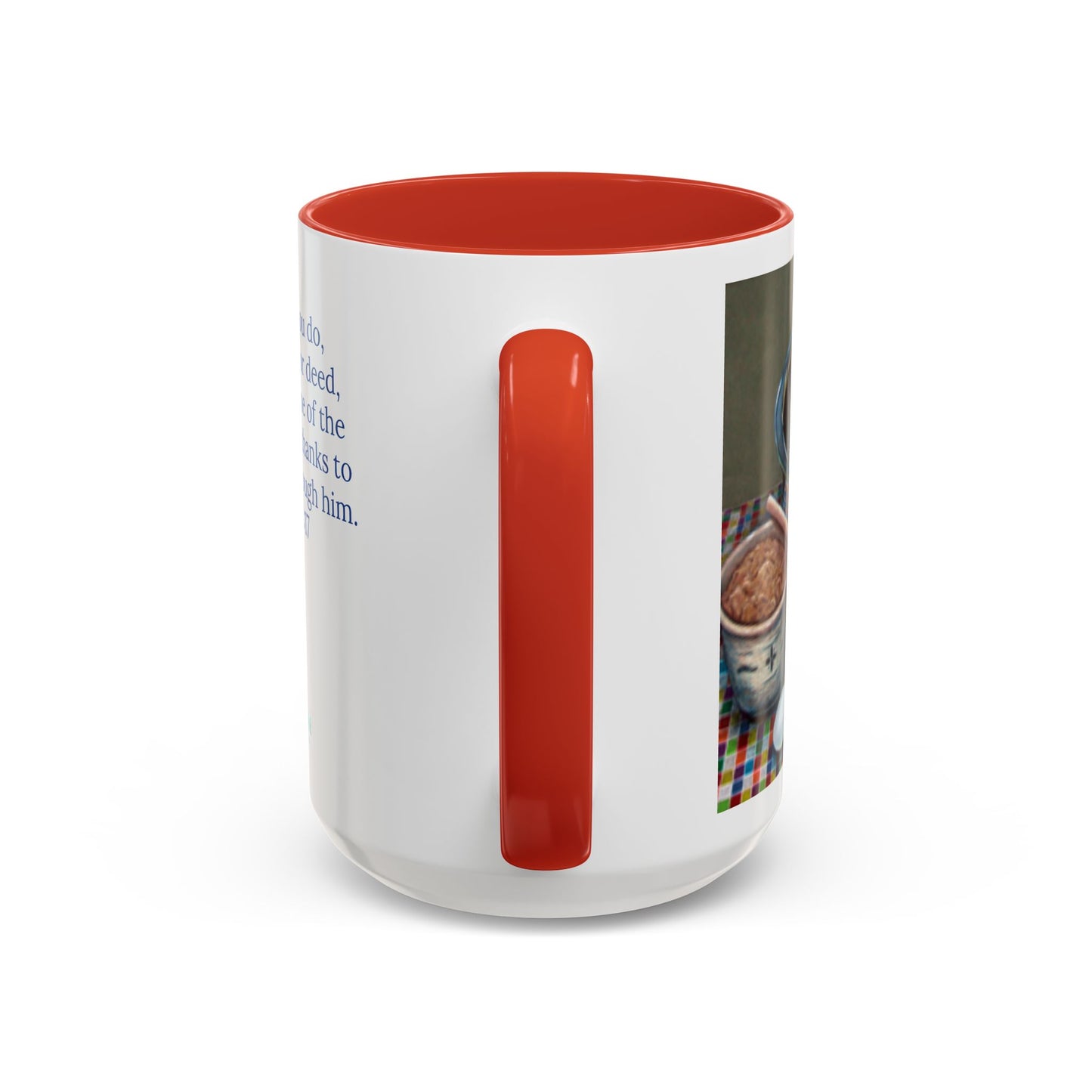 Stirred with Love Mug – Colossians 3:17 Scripture | Original Kitchen Illustration by P. French Barber | Faith-Based Ceramic Cup