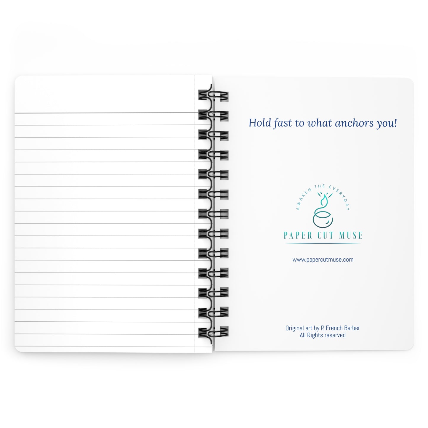 Anchor of Hope Journal – Lined Journal with Pastel Art & Scripture  Anchored in Hope Collection by Paper Cut Muse