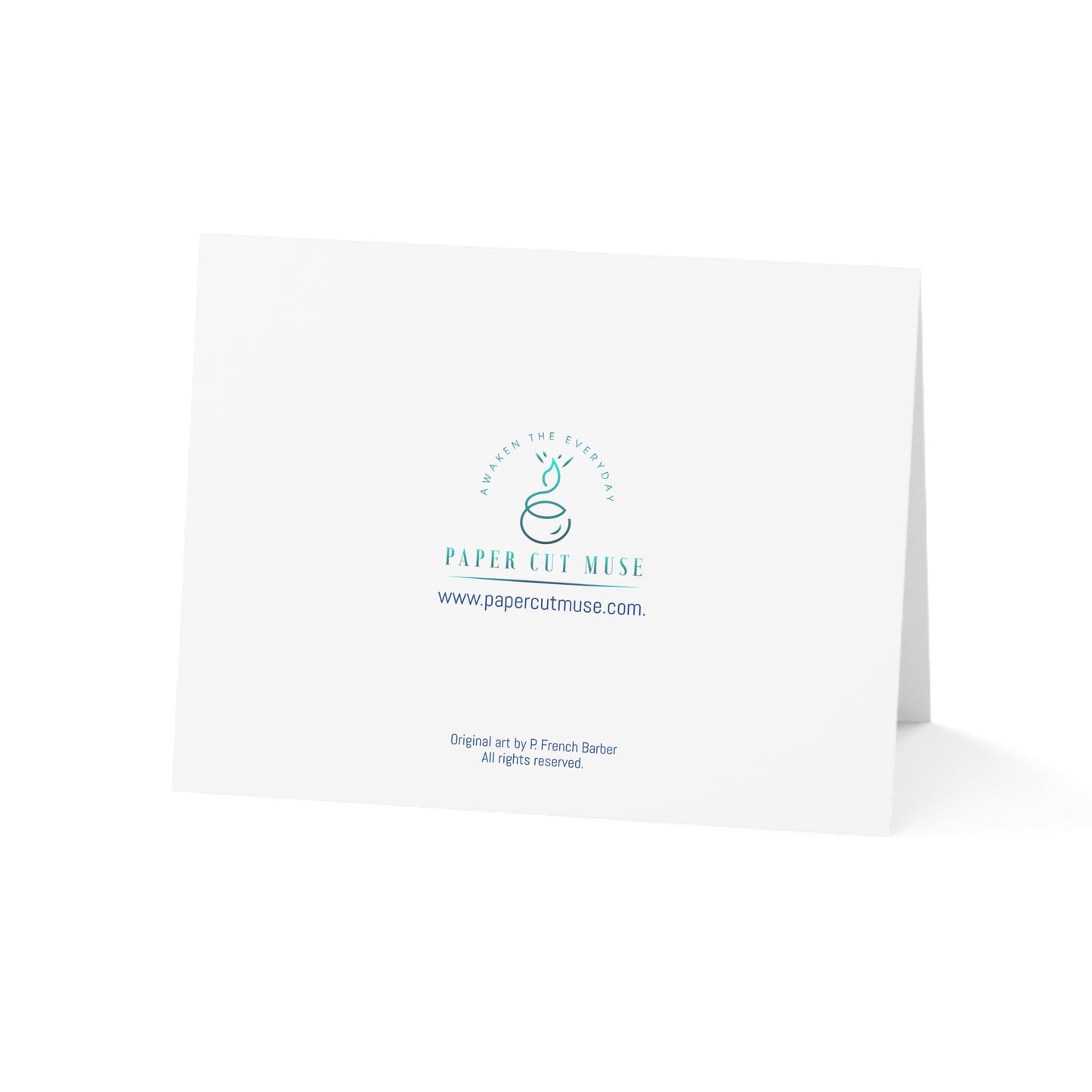 Cup of Joy Greeting Card – Psalm 23:5 Scripture Original Art by P. French Barber