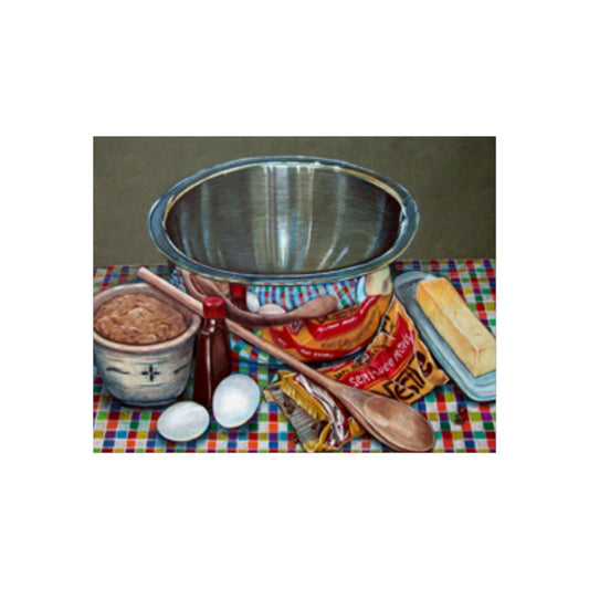 Stirred with Love Fine Art Poster – Colored Pencil Drawing by P. French Barber