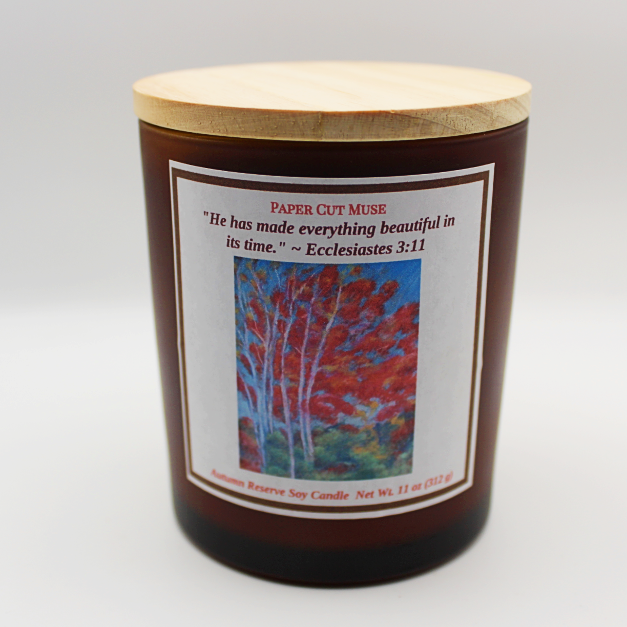 Autumn Reserve Candle – Hickory & Suede Scent Soy Candle | Fall Collection | Double Wick | USA Made