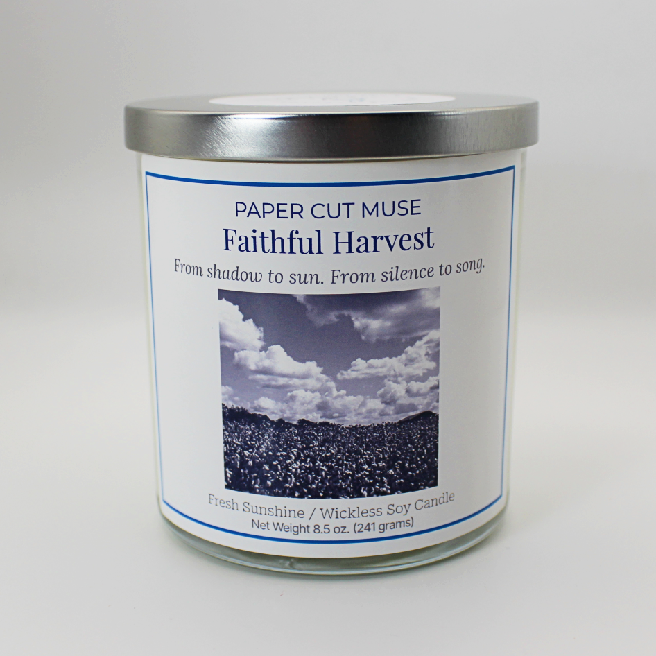 Wickless Fresh Sunshine Soy Candle – Faithful Harvest Collection 8.5 oz USA Made