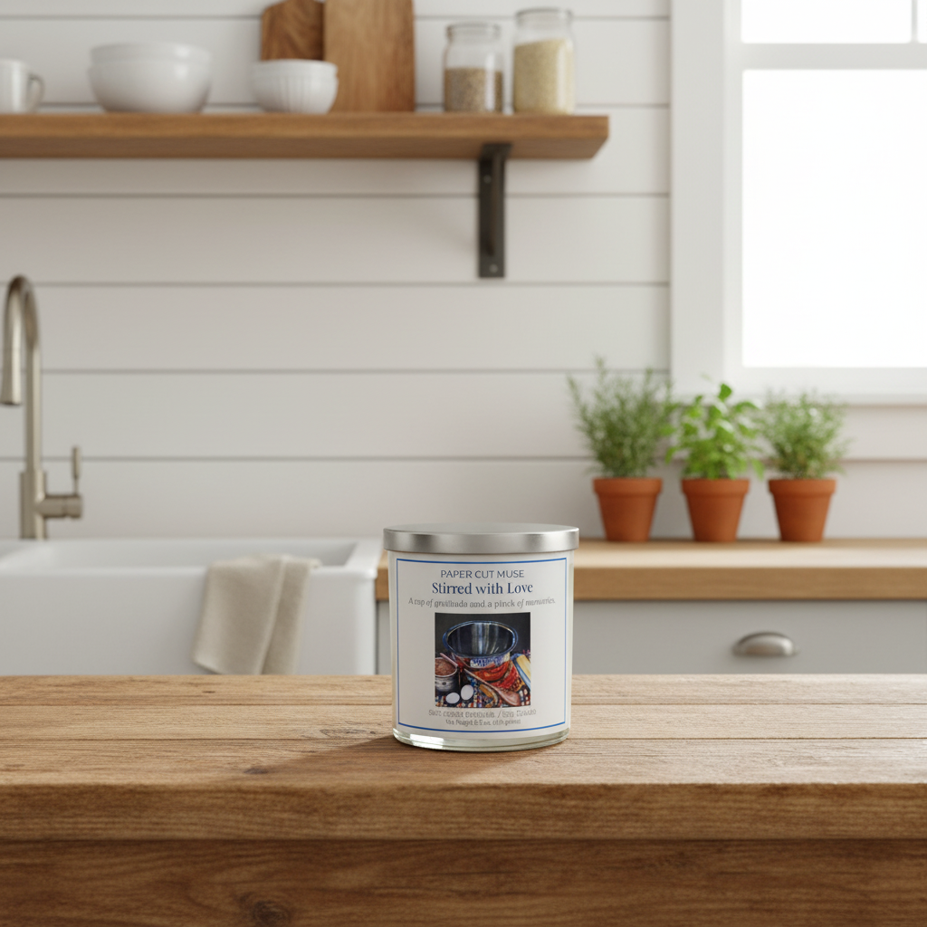 Stirred with Love Collection - Soft Cookie Crumble Soy Candle – 8.5 oz USA Made