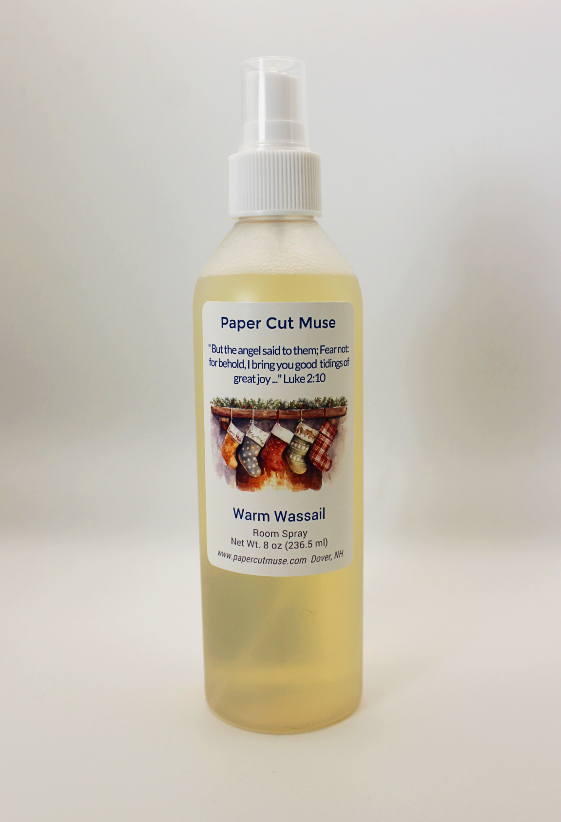 Warm Wassail Room & Linen Spray – Holiday Limited Release 8 oz Spiced Mulled Cider Scent USA Made