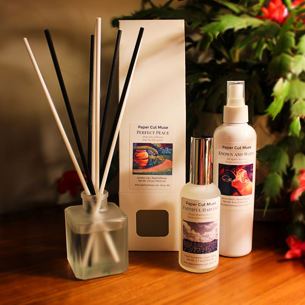 Handcrafted Diffusers, Linen Spray and Room Spray