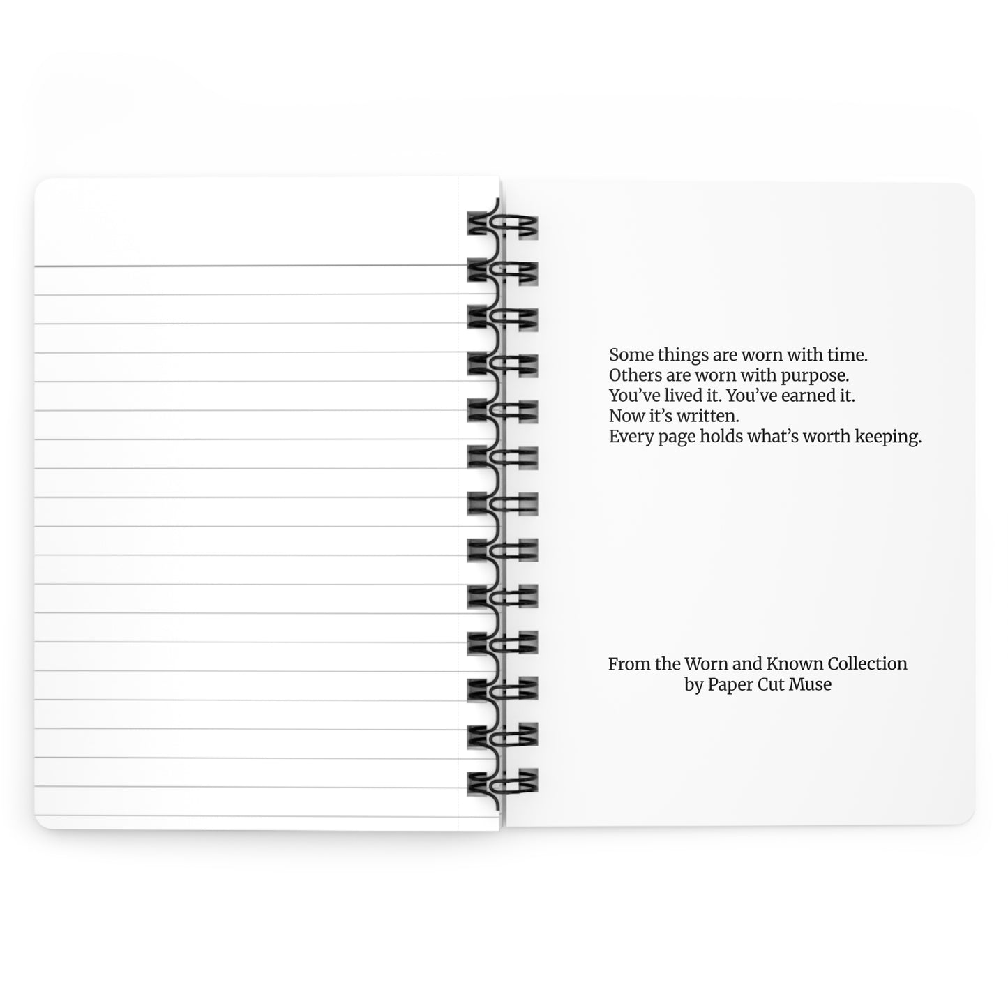 Field Notes and Reflections Journal – Lined Notebook for Legacy, Memory & Everyday Writing  Worn and Known Collection