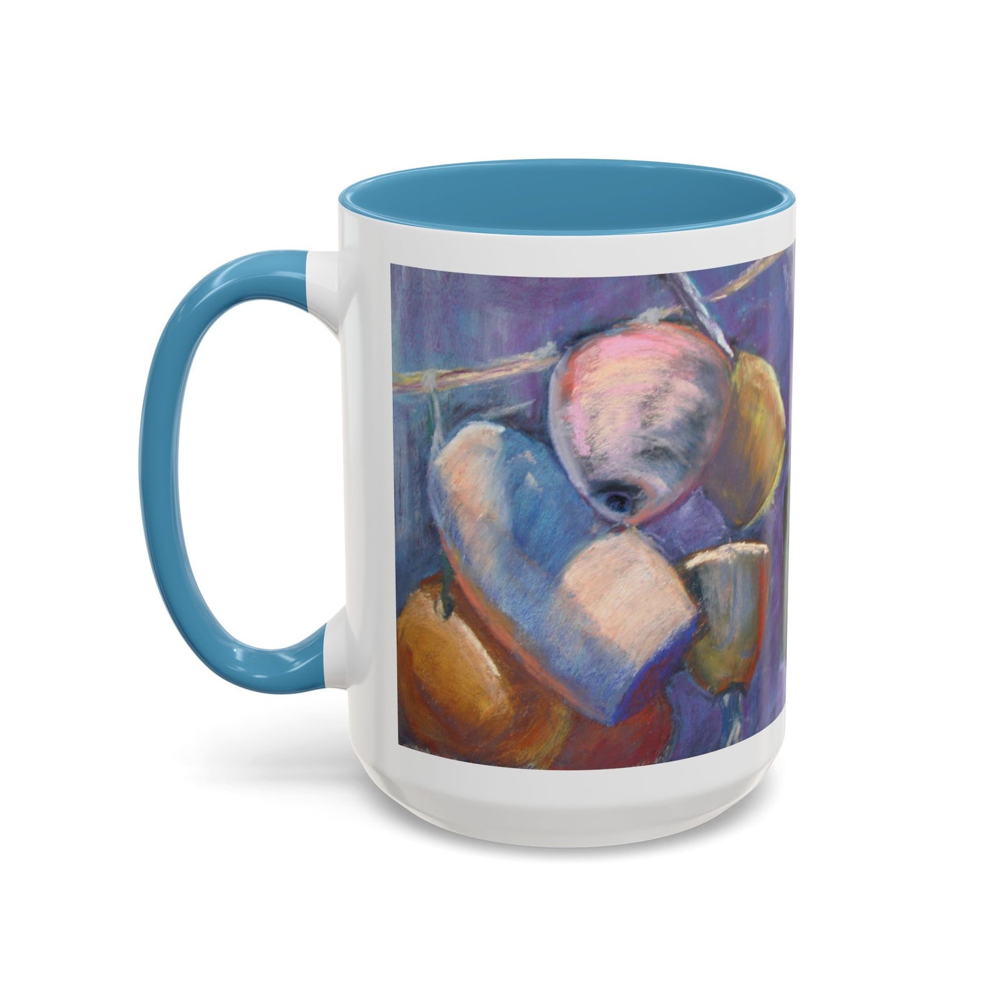 Anchor of Hope Mug – Hebrews 6:19 Scripture | Buoy Pastel Artwork by P. French Barber | Faith-Based Ceramic Cup