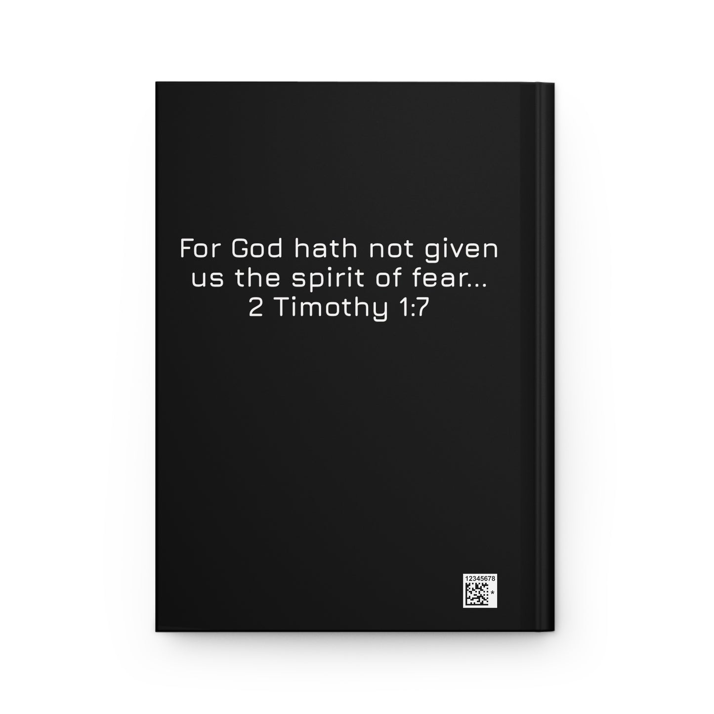 Faith Over Fear Hardcover Journal — "For God Did Not" Inspirational Christian Notebook