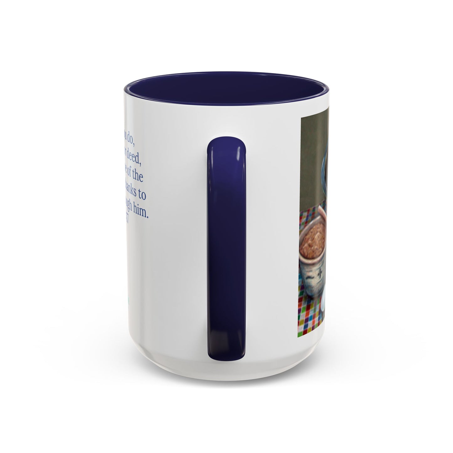 Stirred with Love Mug – Colossians 3:17 Scripture | Original Kitchen Illustration by P. French Barber | Faith-Based Ceramic Cup