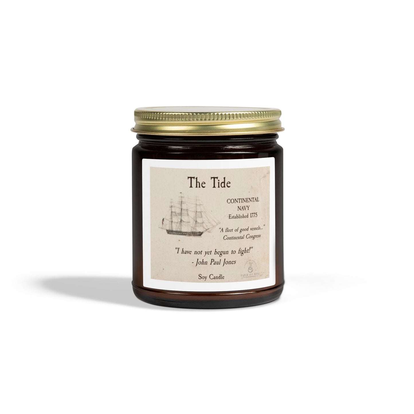 The Tide – Continental Navy Soy Candle  America 250 Collection  Paper Cut Muse
