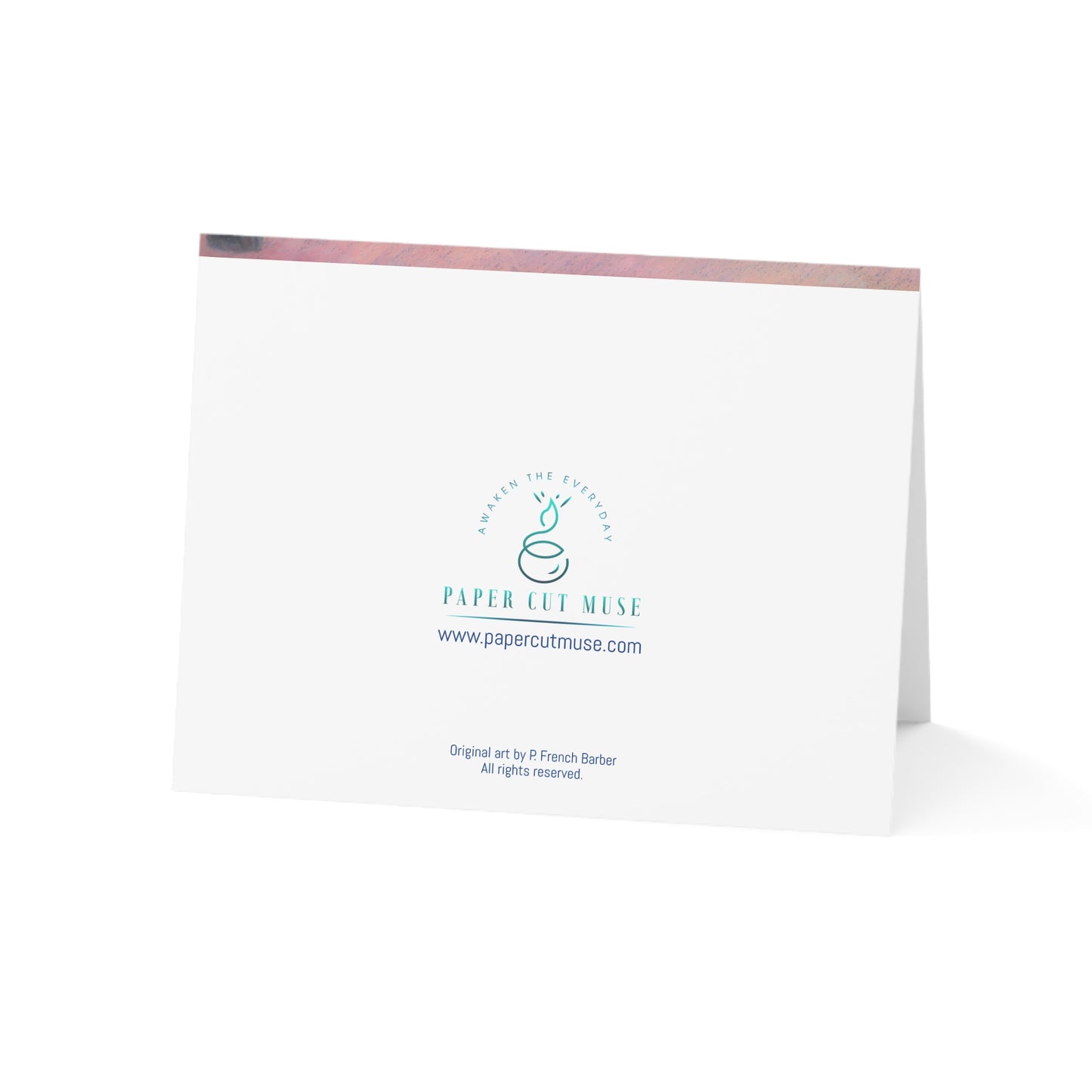 The Mooring Greeting Card – Psalm 107:29 Scripture  Coastal Pastel by P. French Barber