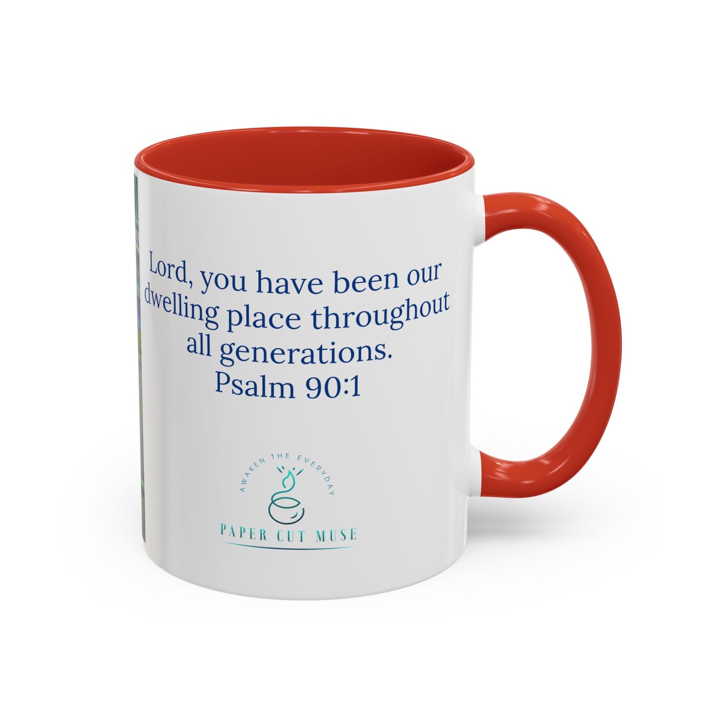 Dwelling Place Mug – Psalm 90:1 Scripture | Original Pastel Artwork by P. French Barber | Faith-Based Ceramic Coffee Cup