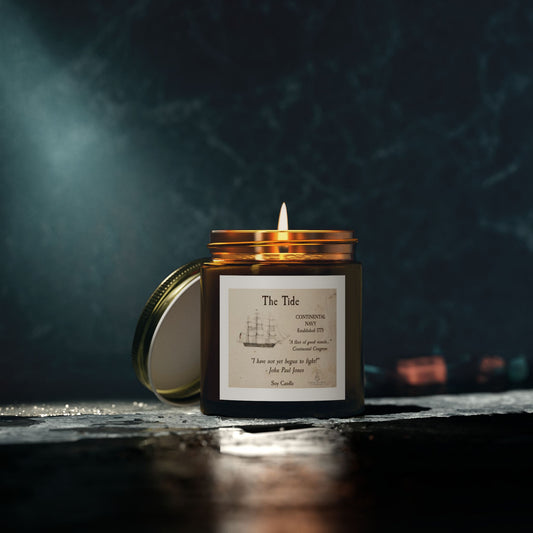 The Tide – Continental Navy Soy Candle  America 250 Collection  Paper Cut Muse