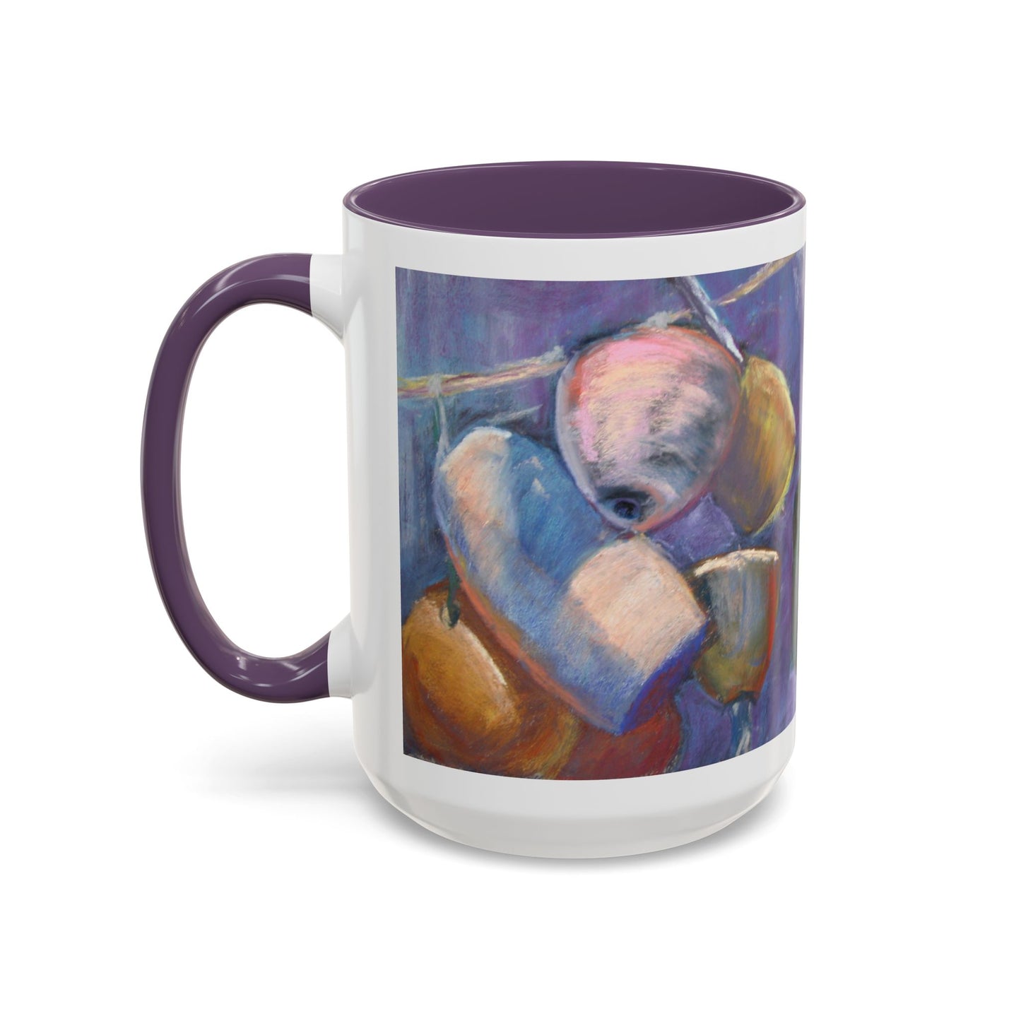 Anchor of Hope Mug – Hebrews 6:19 Scripture | Buoy Pastel Artwork by P. French Barber | Faith-Based Ceramic Cup