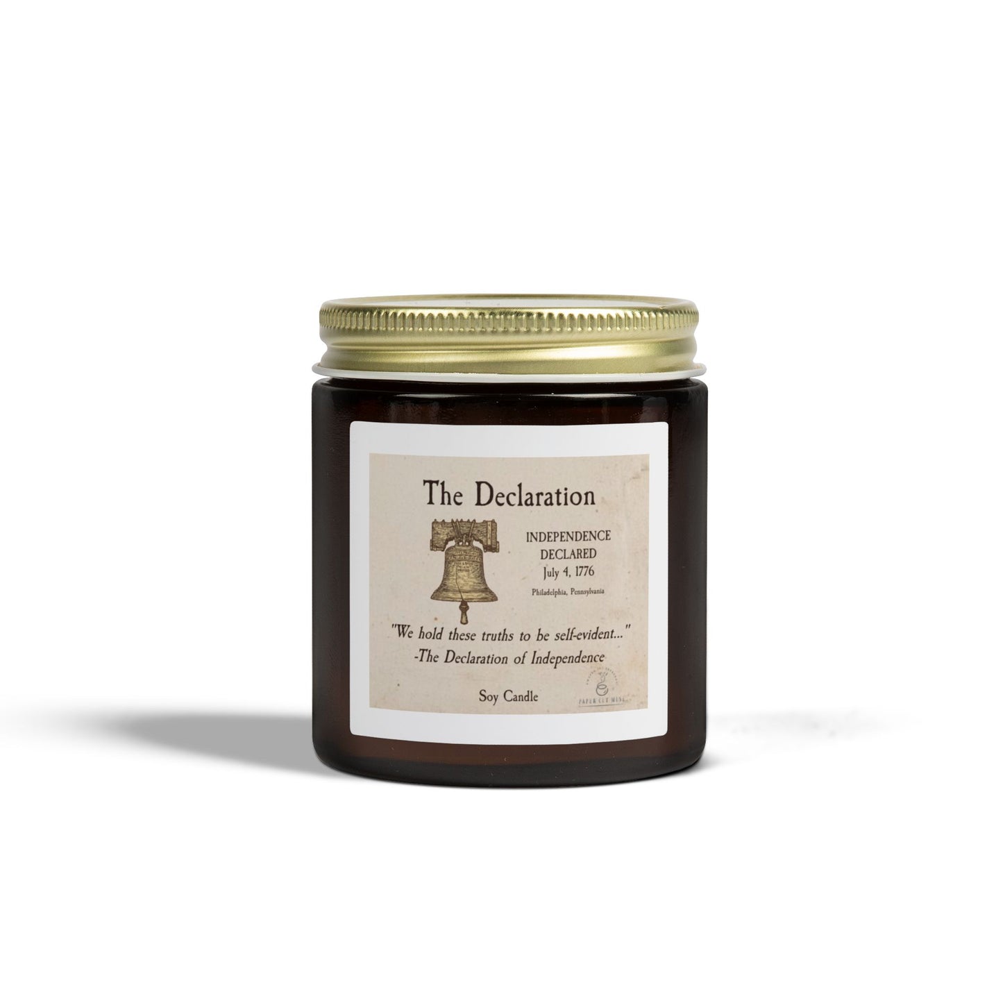 The Declaration – Independence Day Soy Candle  America 250 Collection  Paper Cut Muse