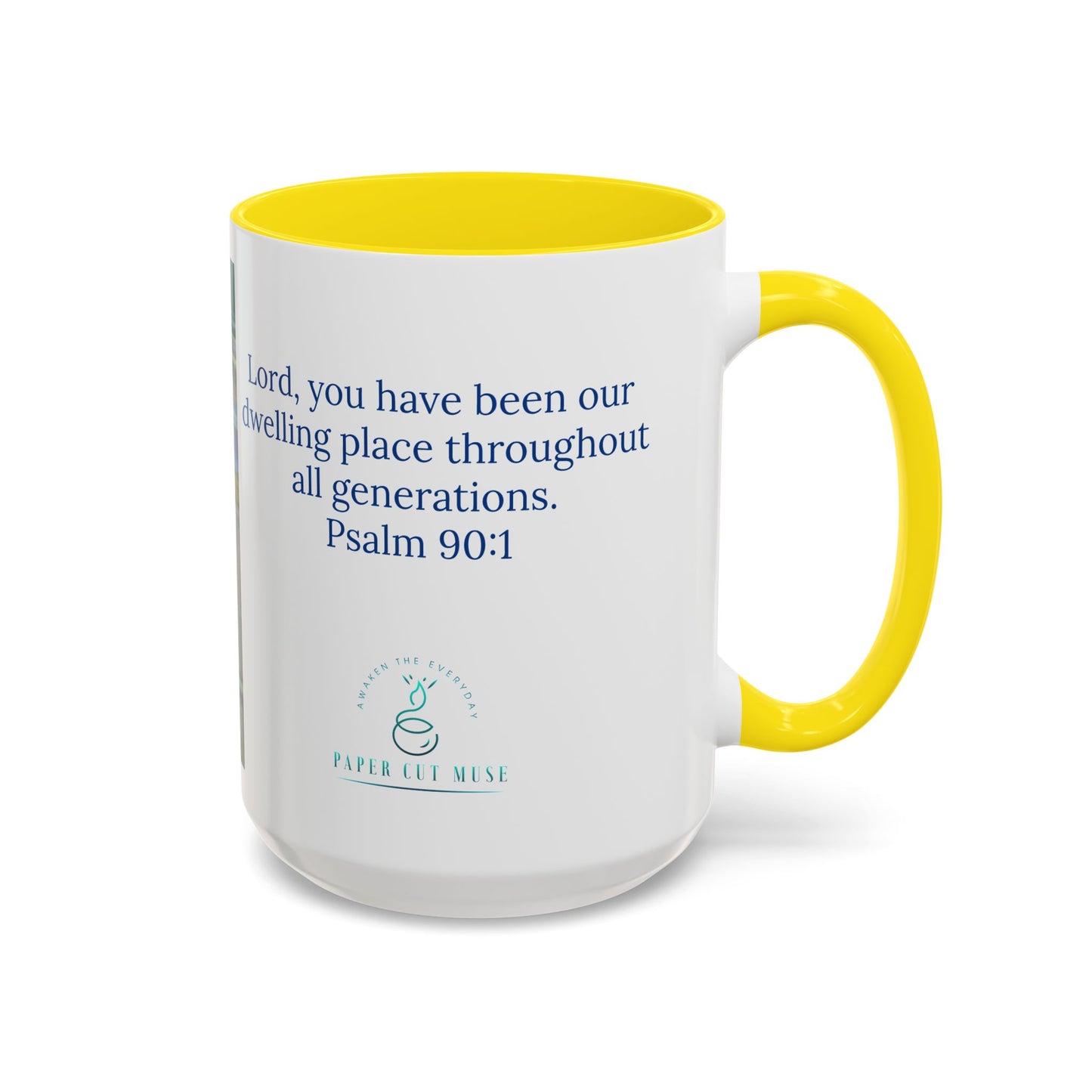 Dwelling Place Mug – Psalm 90:1 Scripture | Original Pastel Artwork by P. French Barber | Faith-Based Ceramic Coffee Cup