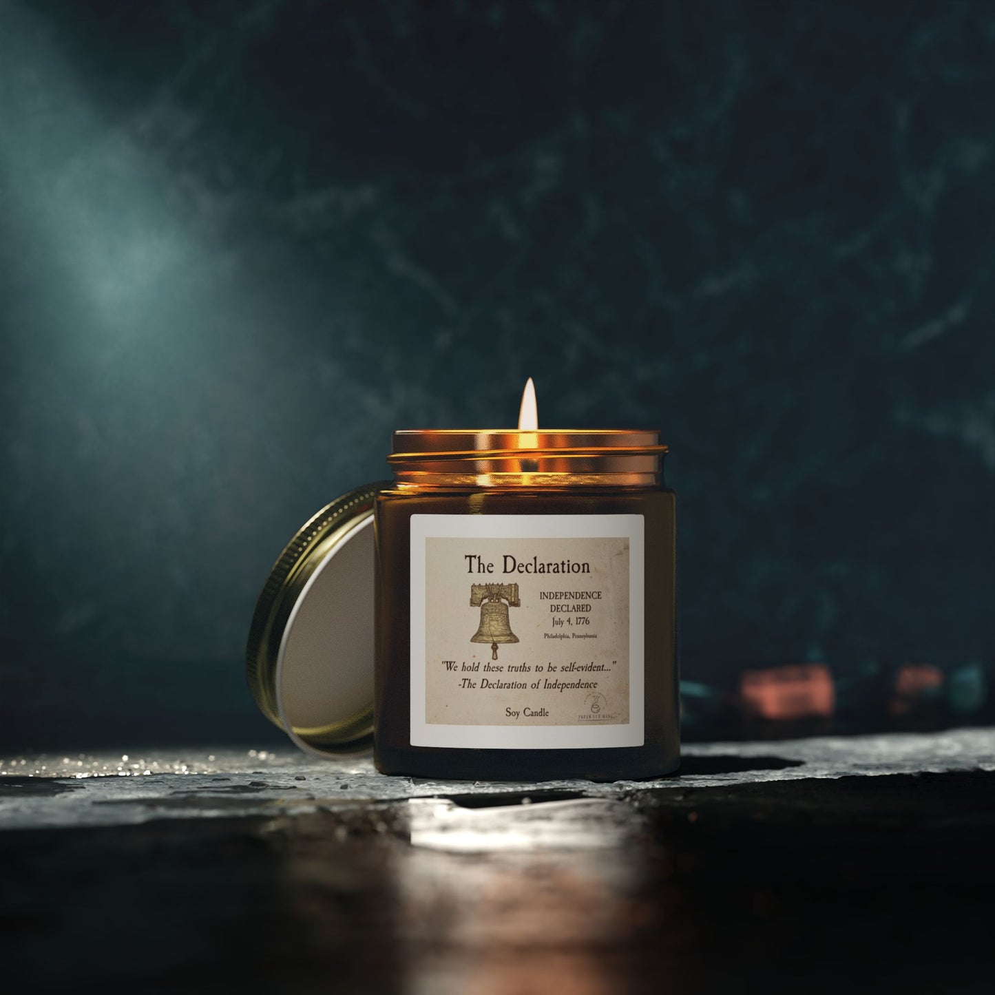 The Declaration – Independence Day Soy Candle  America 250 Collection  Paper Cut Muse
