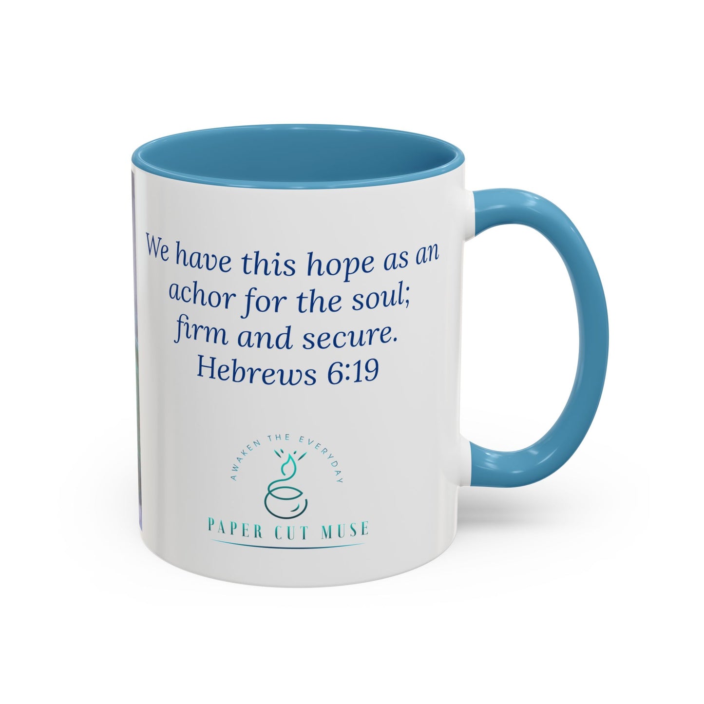 Anchor of Hope Mug – Hebrews 6:19 Scripture | Buoy Pastel Artwork by P. French Barber | Faith-Based Ceramic Cup