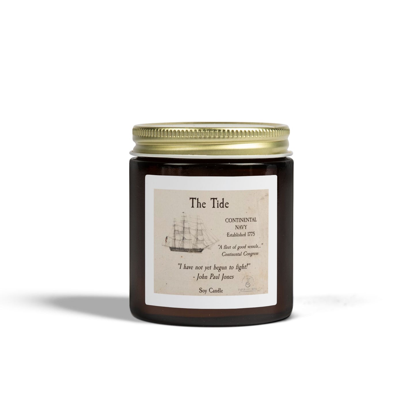 The Tide – Continental Navy Soy Candle  America 250 Collection  Paper Cut Muse