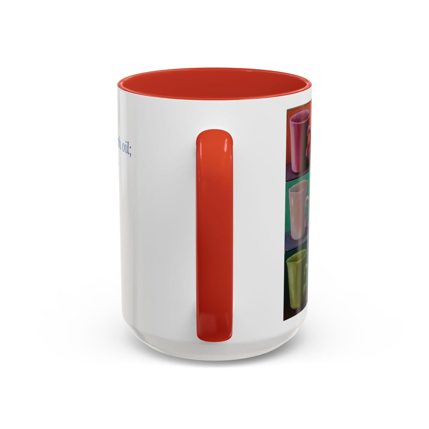 Cup of Joy Mug – Psalm 23:5 Scripture | Original Artwork by P. French Barber | Faith-Based Ceramic Coffee Cup