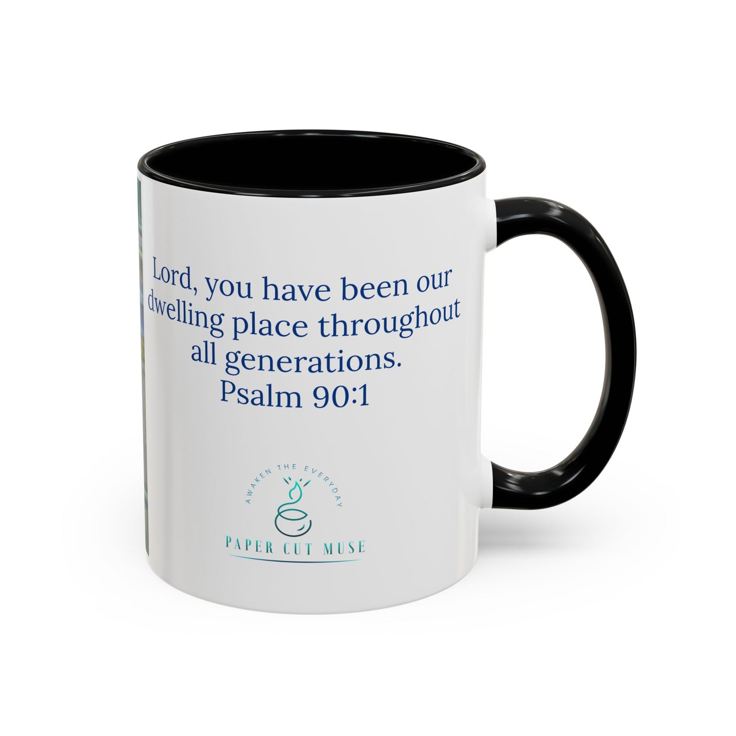 Dwelling Place Mug – Psalm 90:1 Scripture | Original Pastel Artwork by P. French Barber | Faith-Based Ceramic Coffee Cup