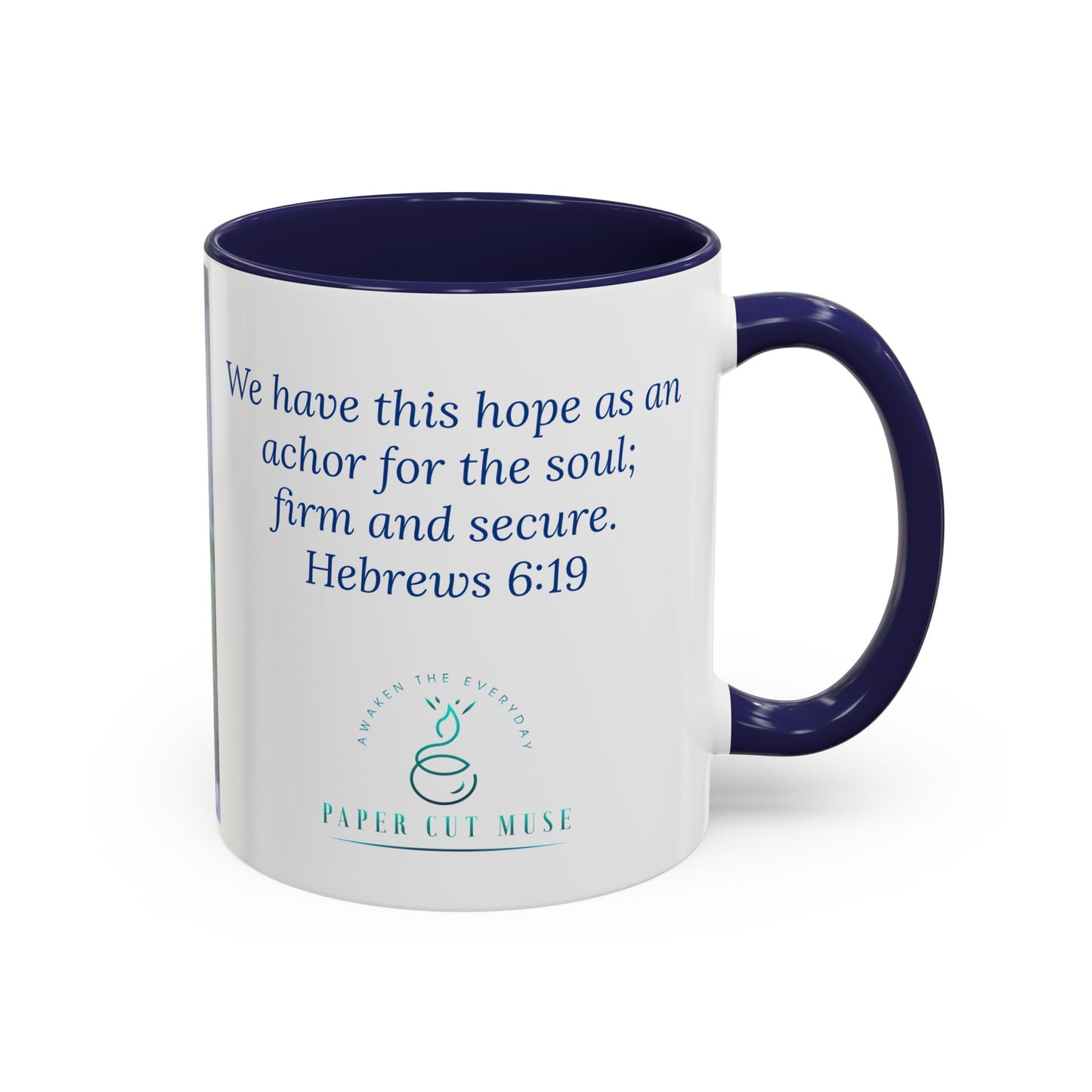 Anchor of Hope Mug – Hebrews 6:19 Scripture | Buoy Pastel Artwork by P. French Barber | Faith-Based Ceramic Cup