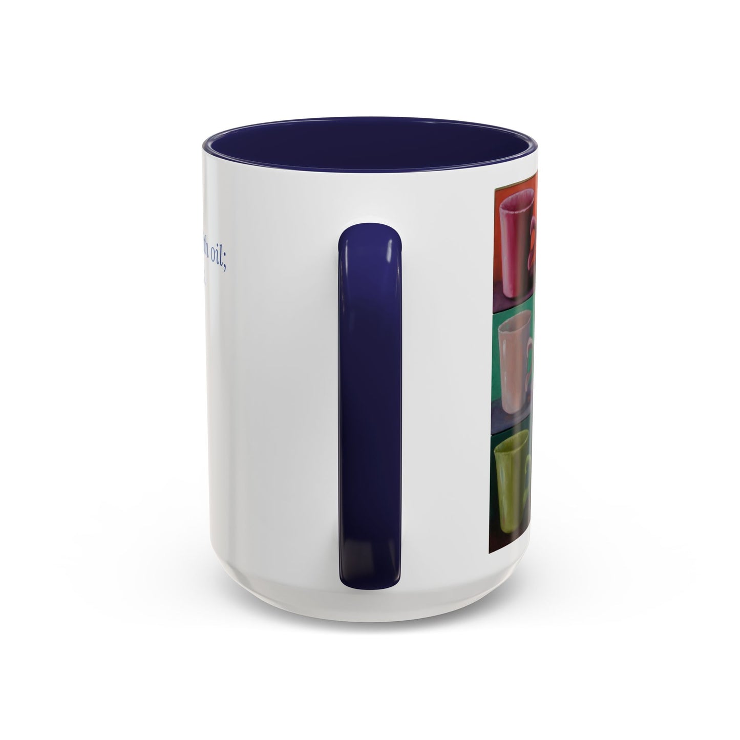 Cup of Joy Mug – Psalm 23:5 Scripture | Original Artwork by P. French Barber | Faith-Based Ceramic Coffee Cup