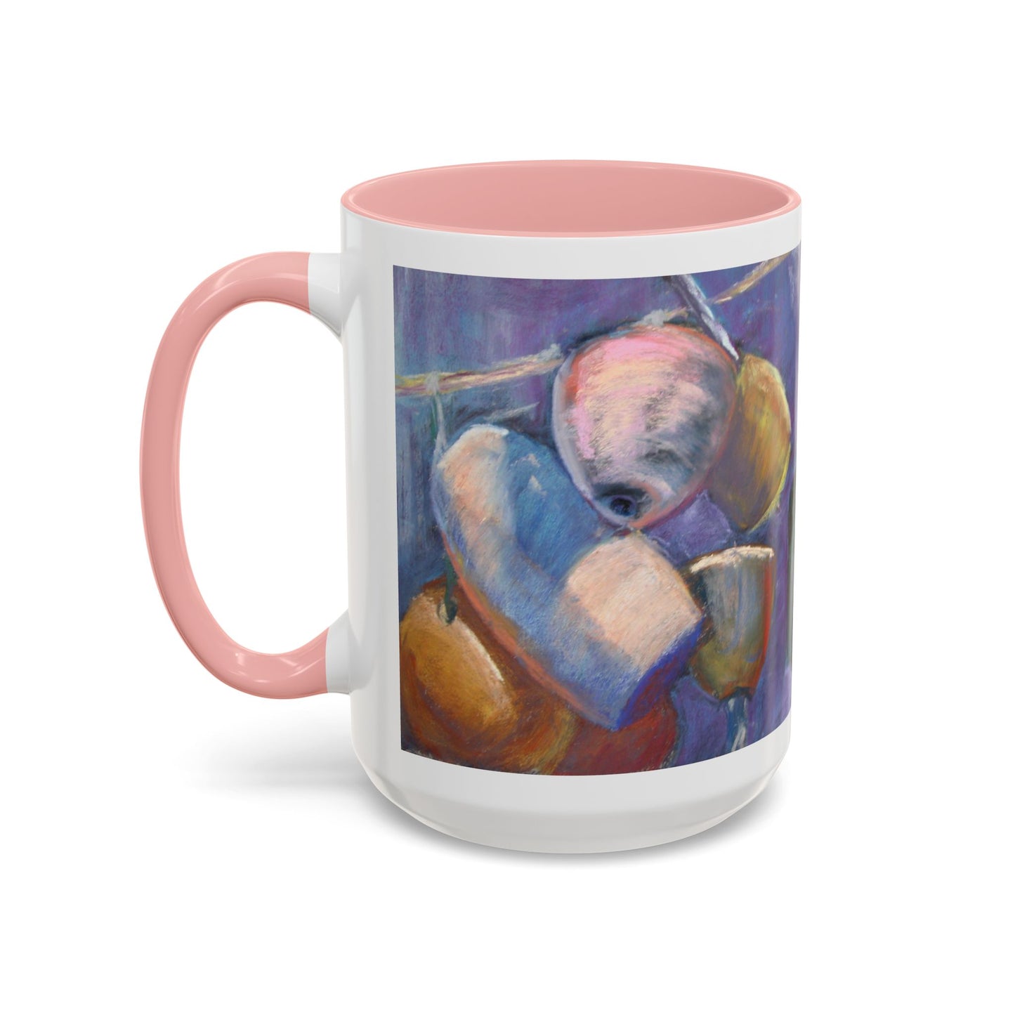 Anchor of Hope Mug – Hebrews 6:19 Scripture | Buoy Pastel Artwork by P. French Barber | Faith-Based Ceramic Cup