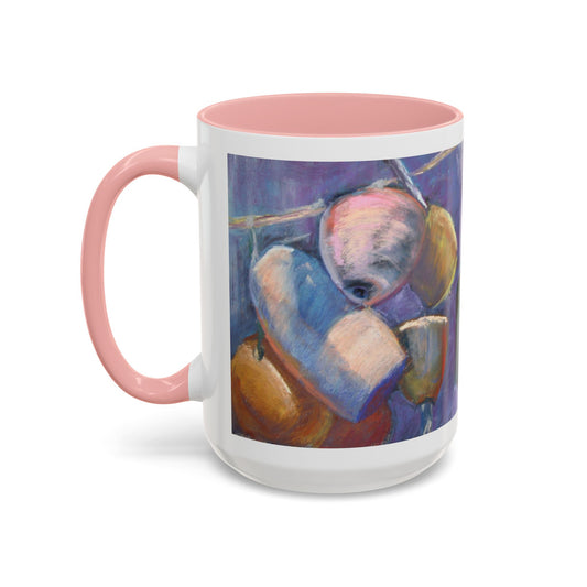 Anchor of Hope Mug – Hebrews 6:19 Scripture | Buoy Pastel Artwork by P. French Barber | Faith-Based Ceramic Cup