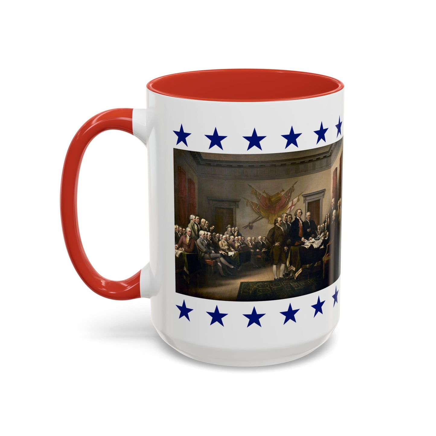 Patriotic Quote Accent Coffee Mug — "Where the spirit of the Lord is, there is liberty."