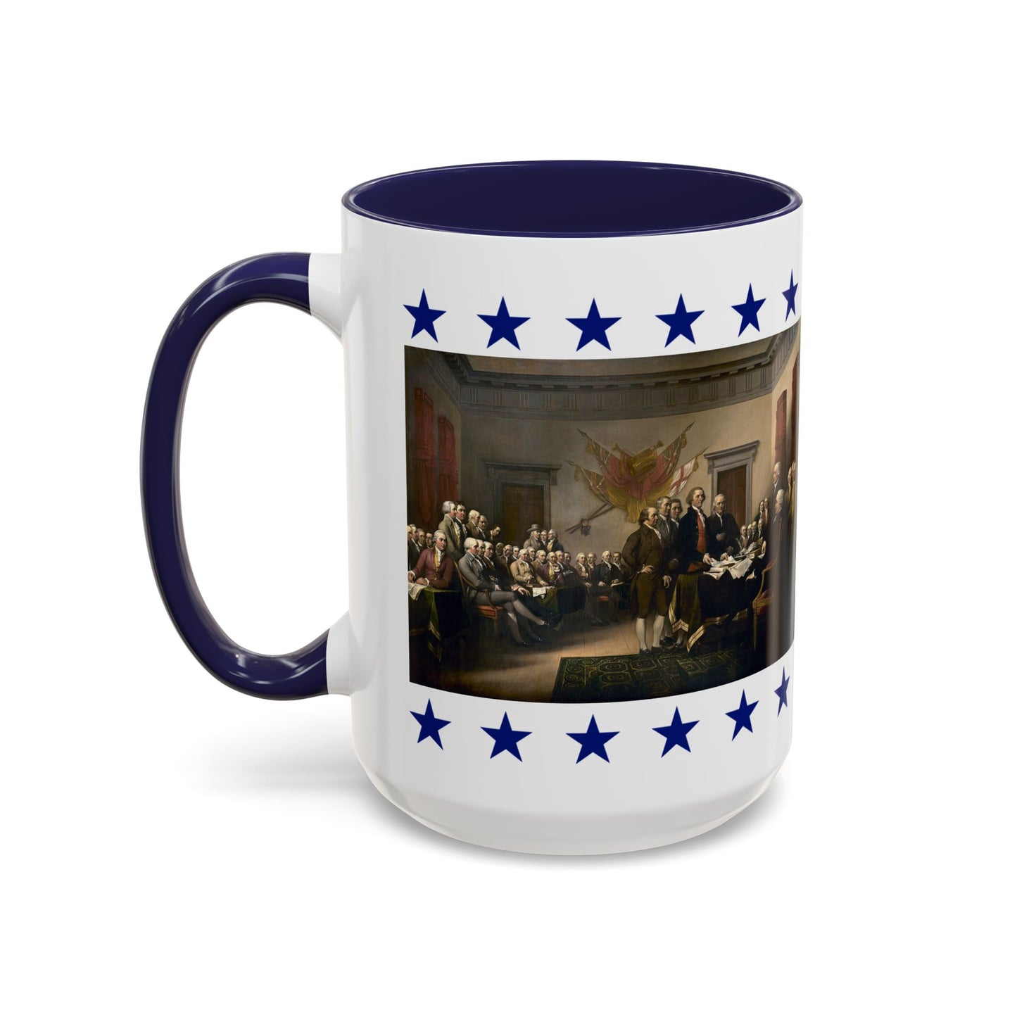 Patriotic Quote Accent Coffee Mug — "Where the spirit of the Lord is, there is liberty."