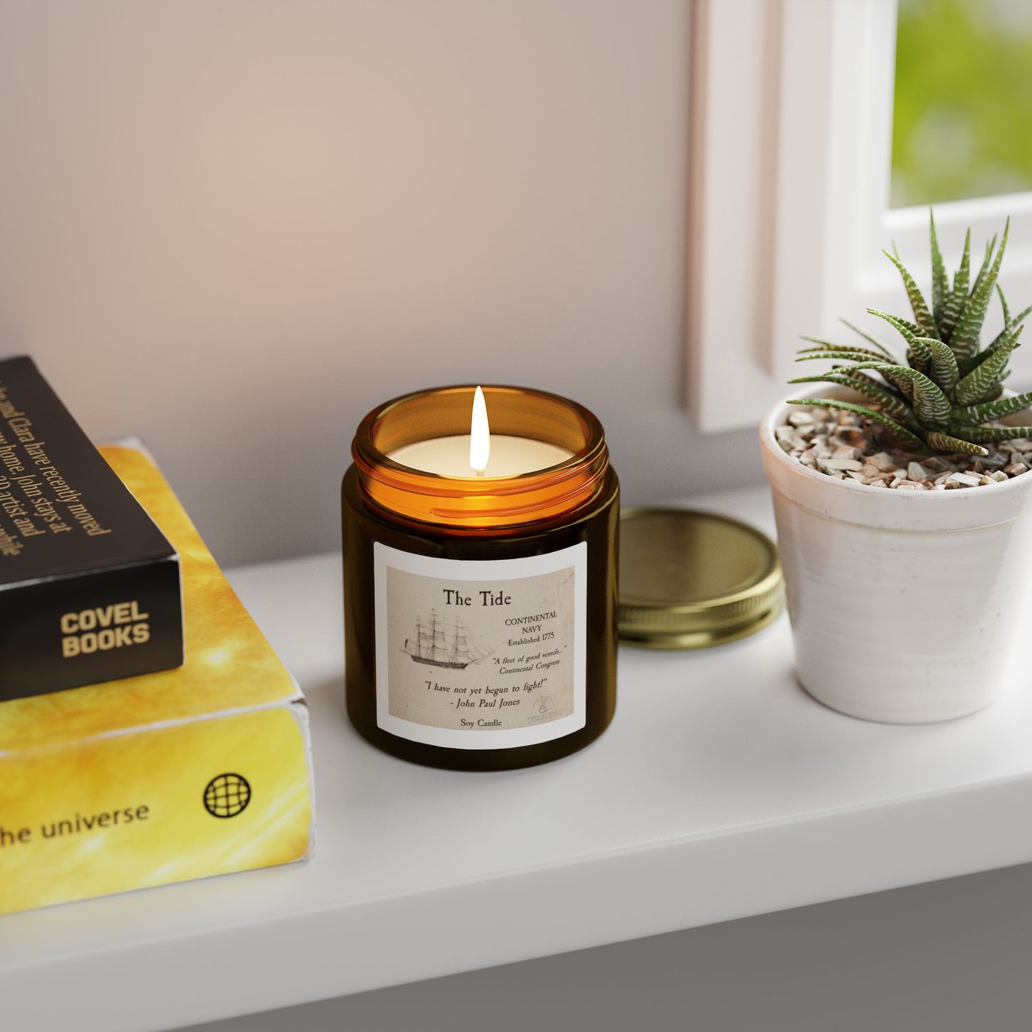 The Tide – Continental Navy Soy Candle  America 250 Collection  Paper Cut Muse