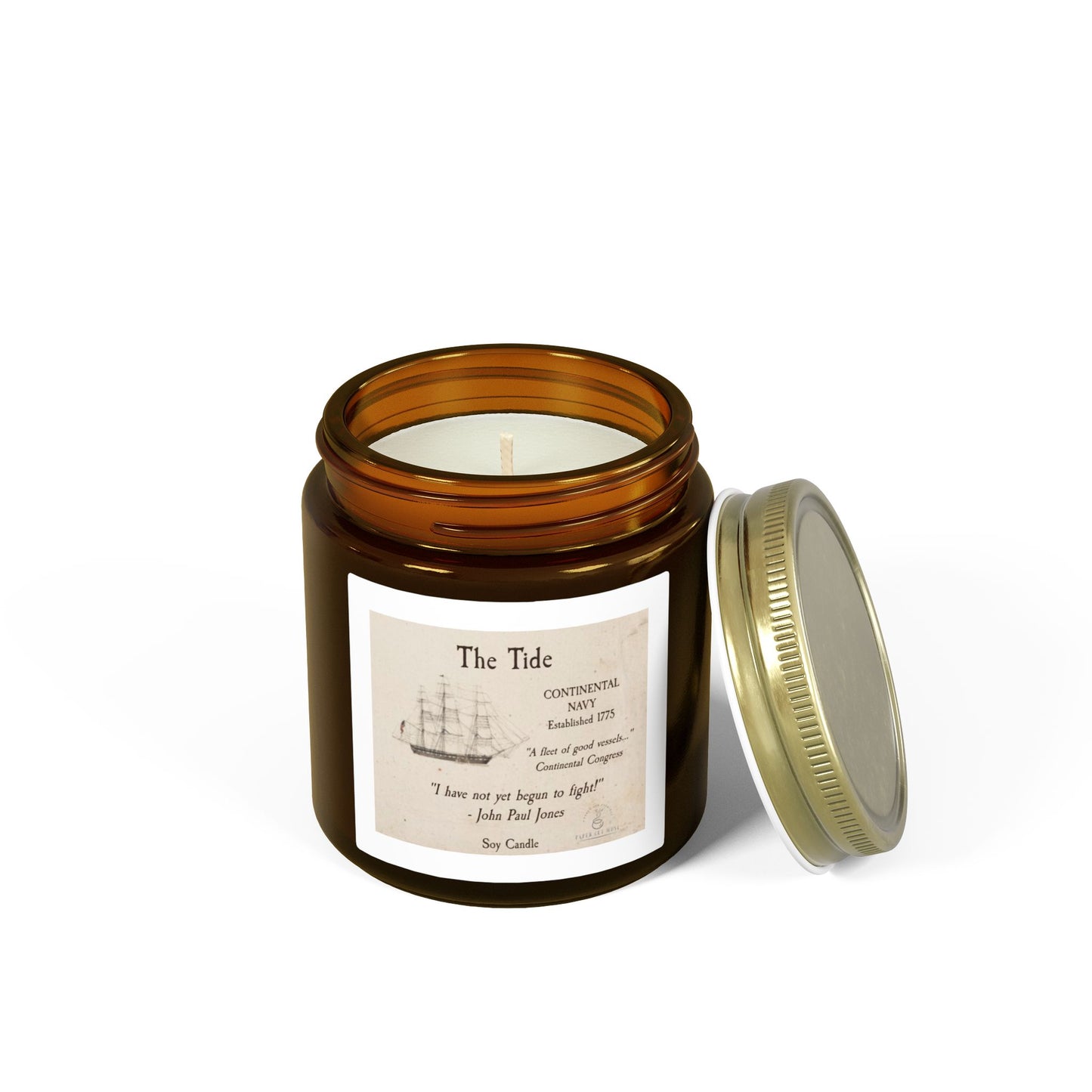 The Tide – Continental Navy Soy Candle  America 250 Collection  Paper Cut Muse