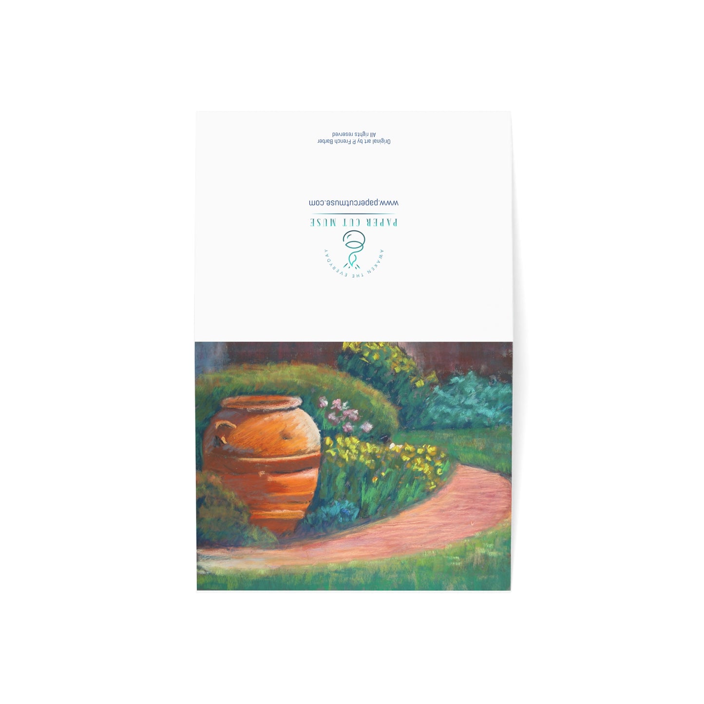 Perfect Peace Greeting Card – Isaiah 26:3 Scripture  Pastel Landscape by P. French Barber