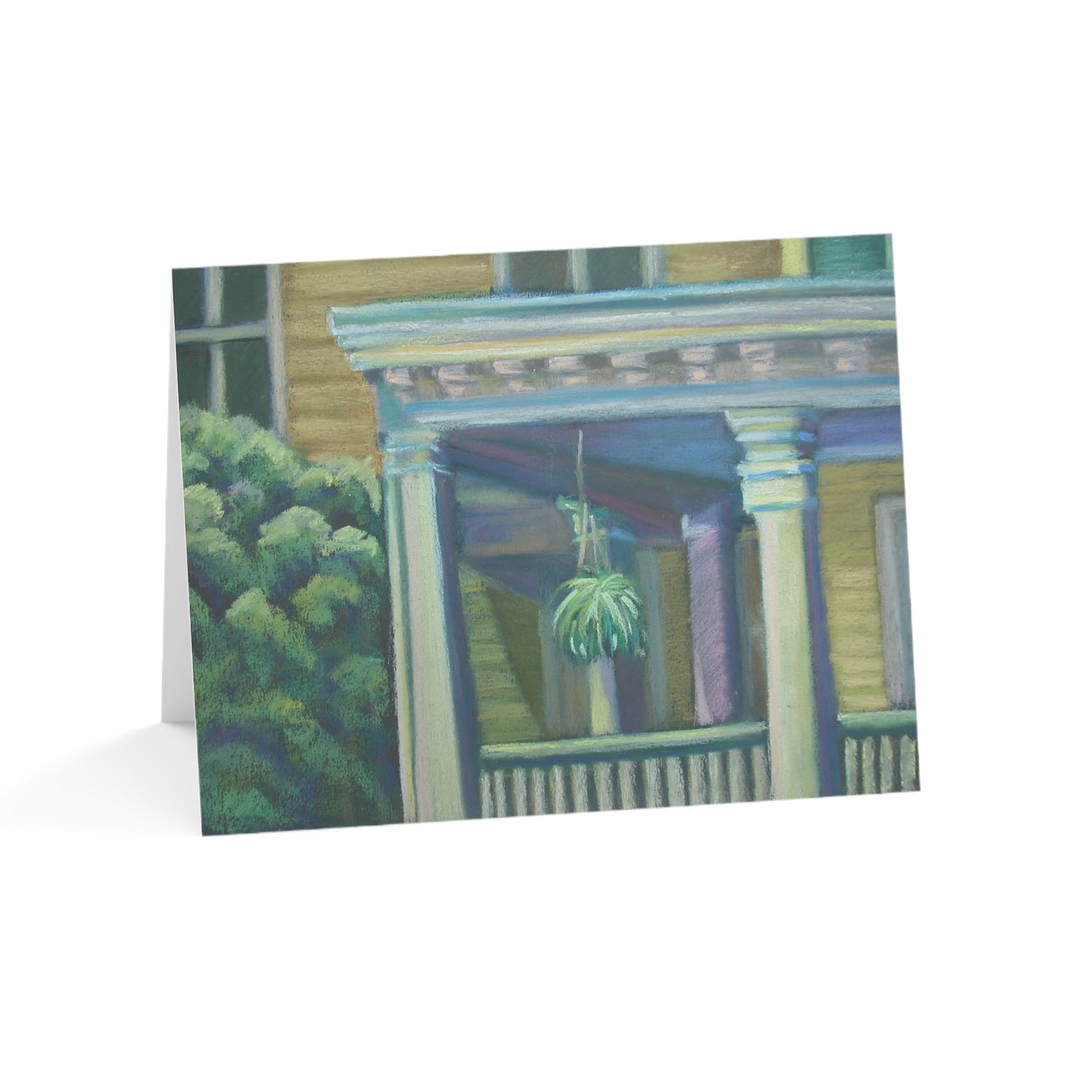 Dwelling Place Greeting Card – Psalm 90:1 Scripture Porch Pastel by P. French Barber