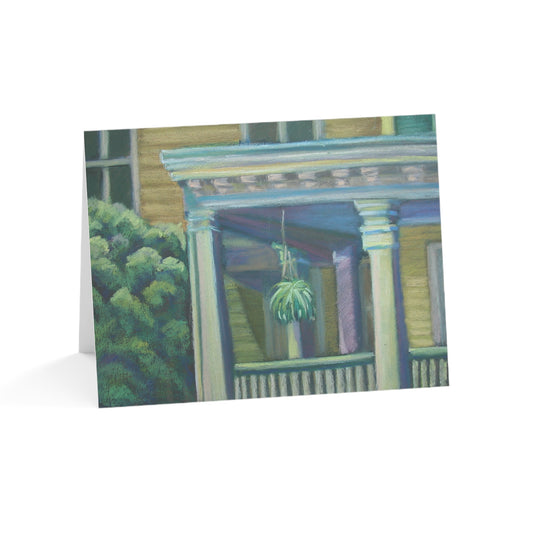 Dwelling Place Greeting Card – Psalm 90:1 Scripture Porch Pastel by P. French Barber